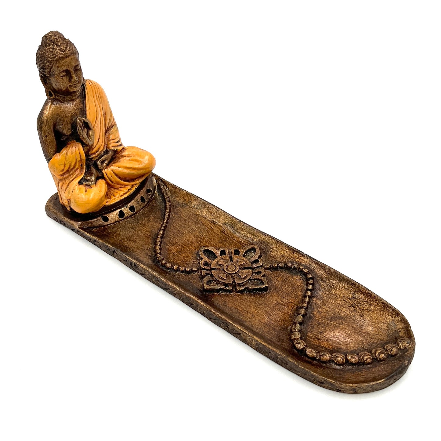 Resin Buddha 5 Stick Incense Burner