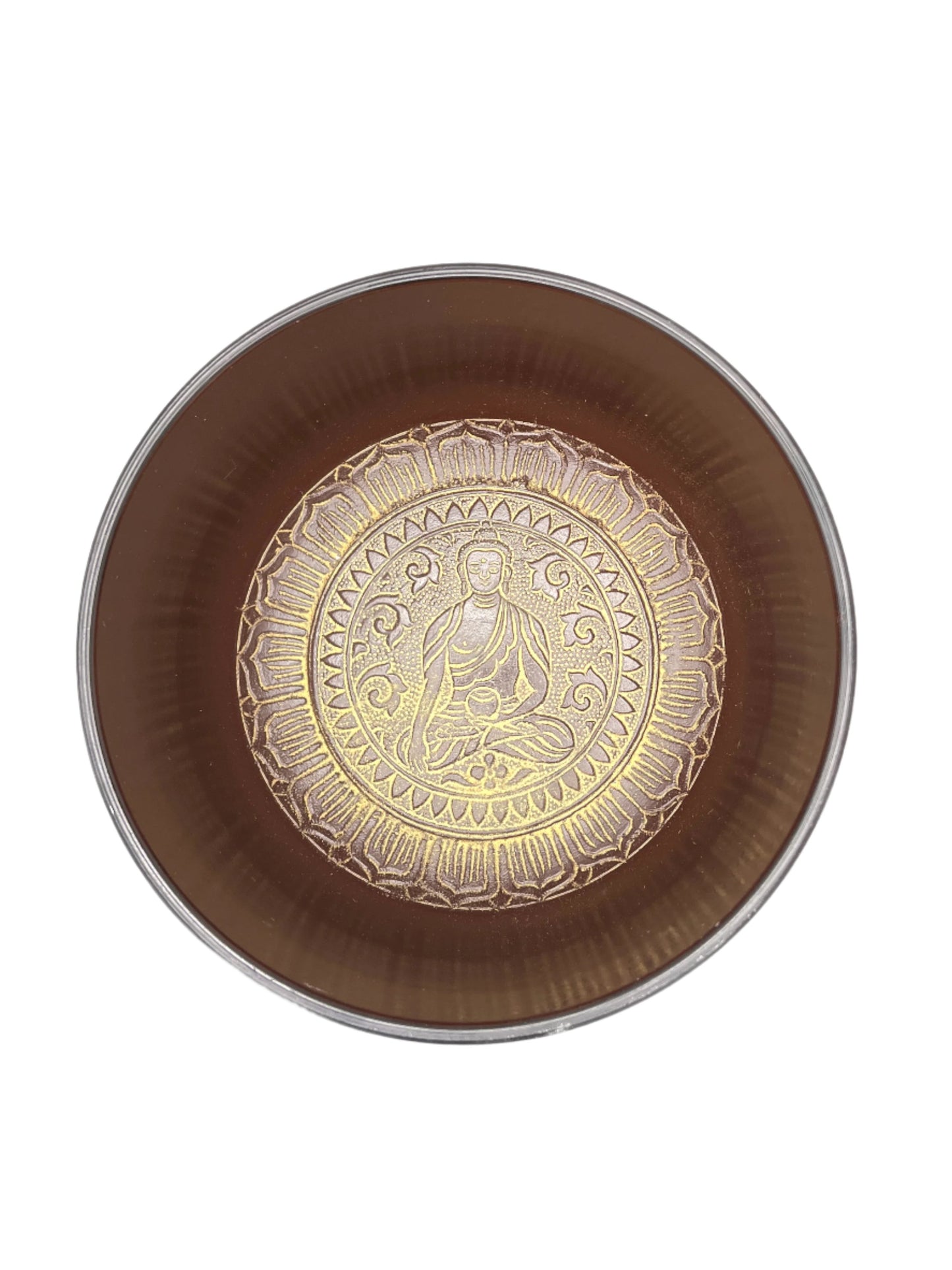 Yellow Om Mani Padme Hum Himalayan Singing Bowls