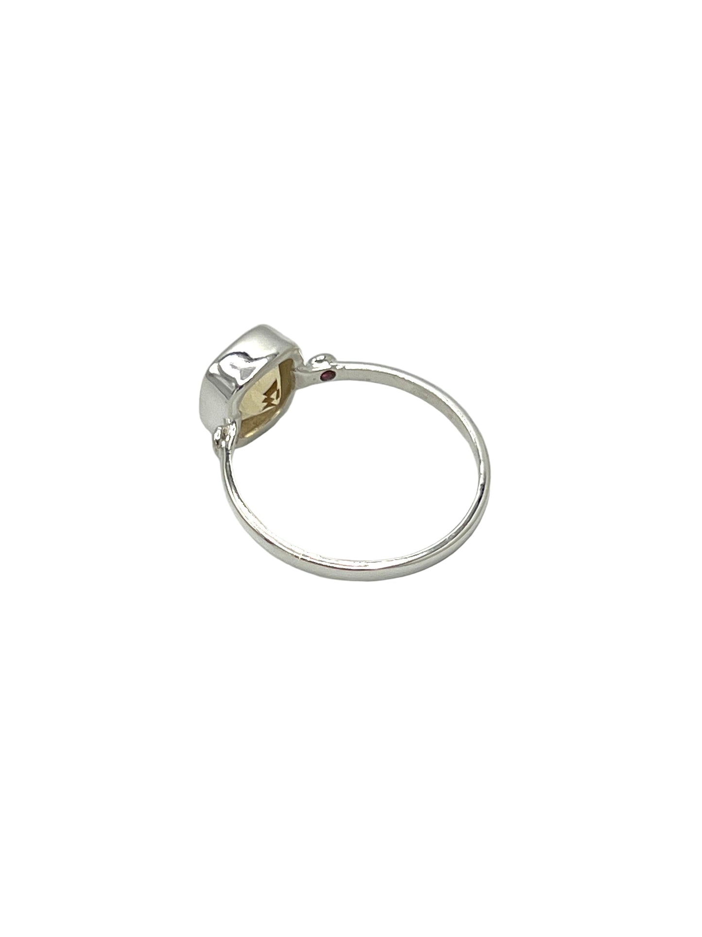 Faceted Square Gemstone Ring