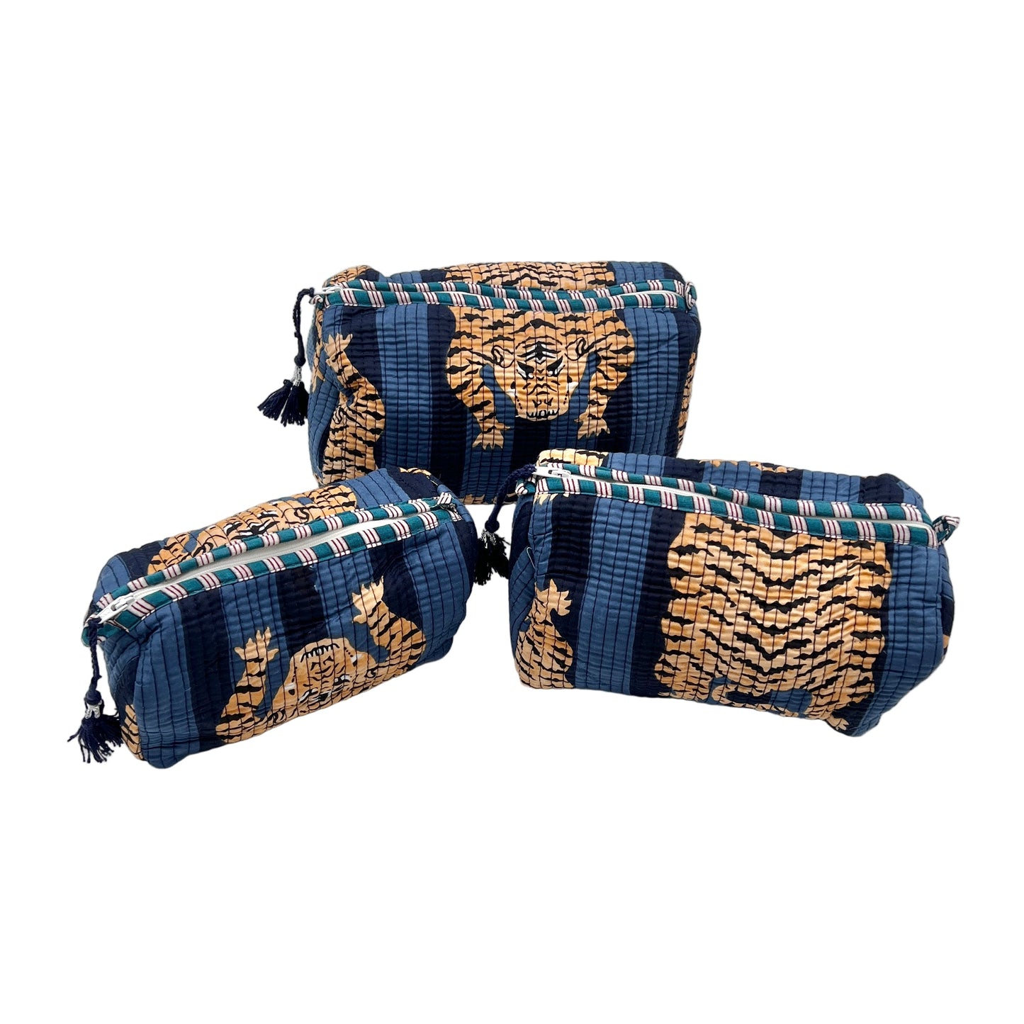 Tiger Print 3 Piece Bag Set