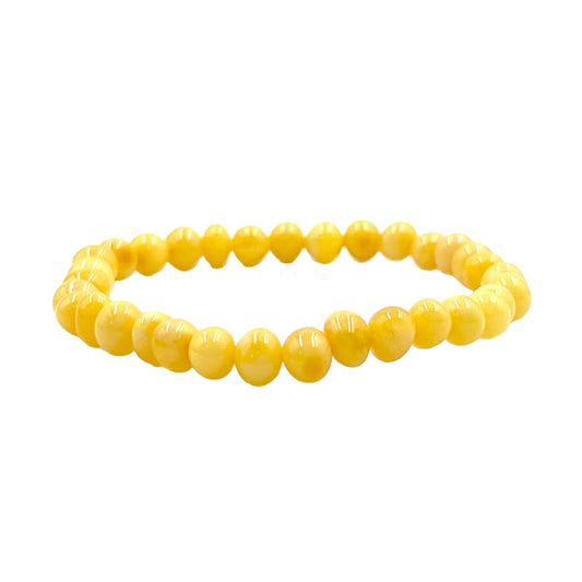 Polished Butterscotch Amber Stretchy Bracelets