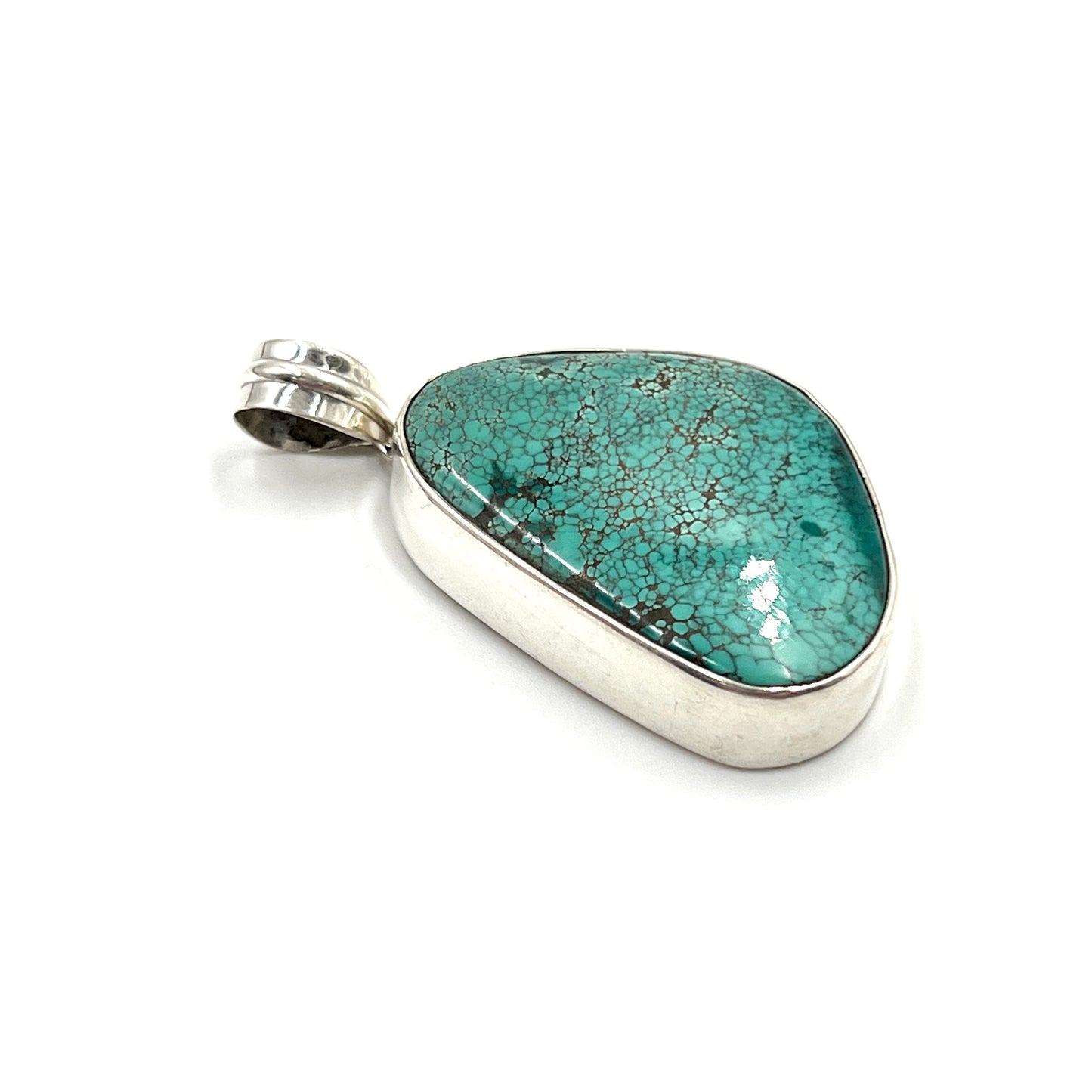 Sterling Silver Large Turquoise Pendants