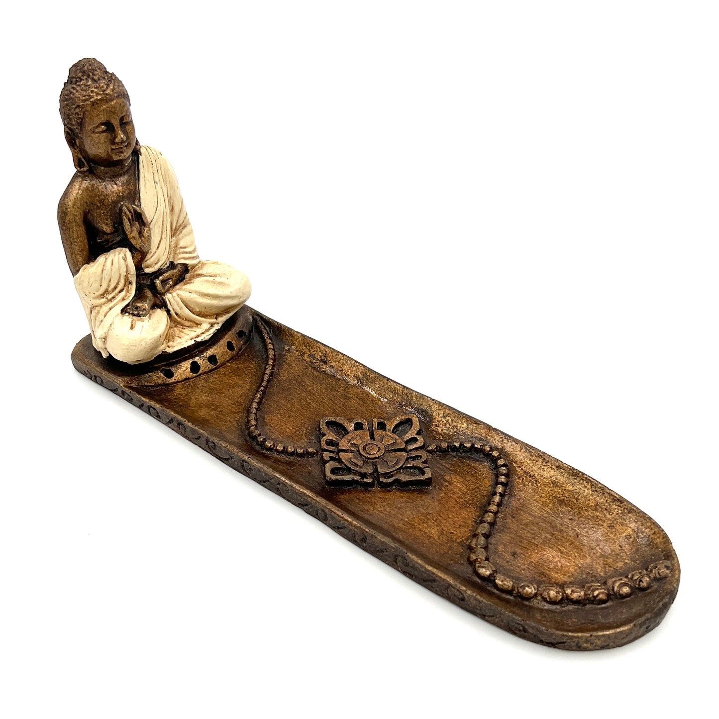 Resin Buddha 5 Stick Incense Burner