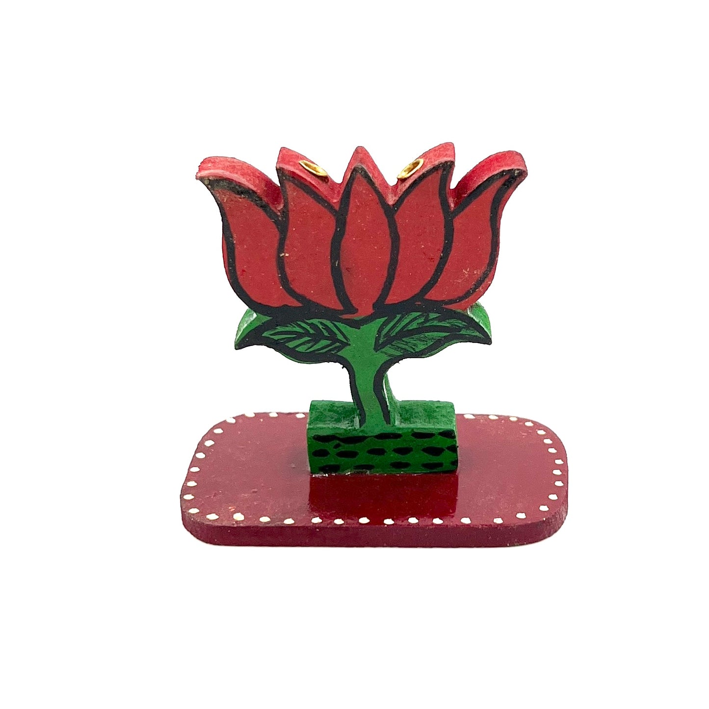 Lotus Flower Painted Incense Burner