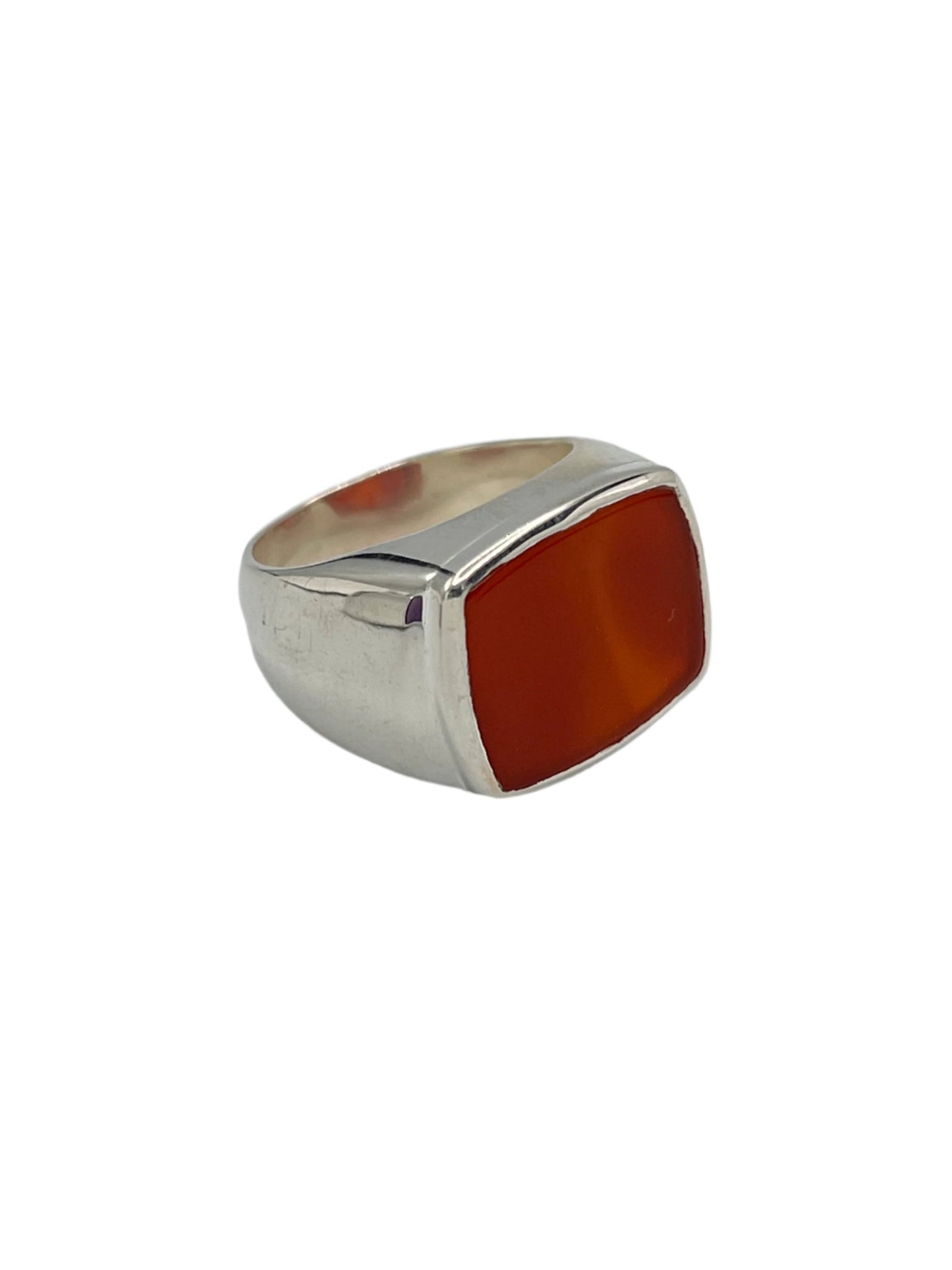 Sterling Silver Rectangle Gemstone Rings