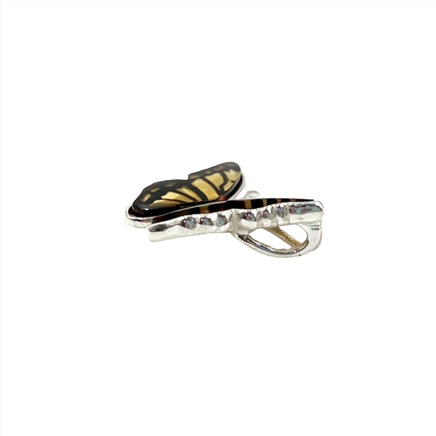Amber Butterfly Pendants