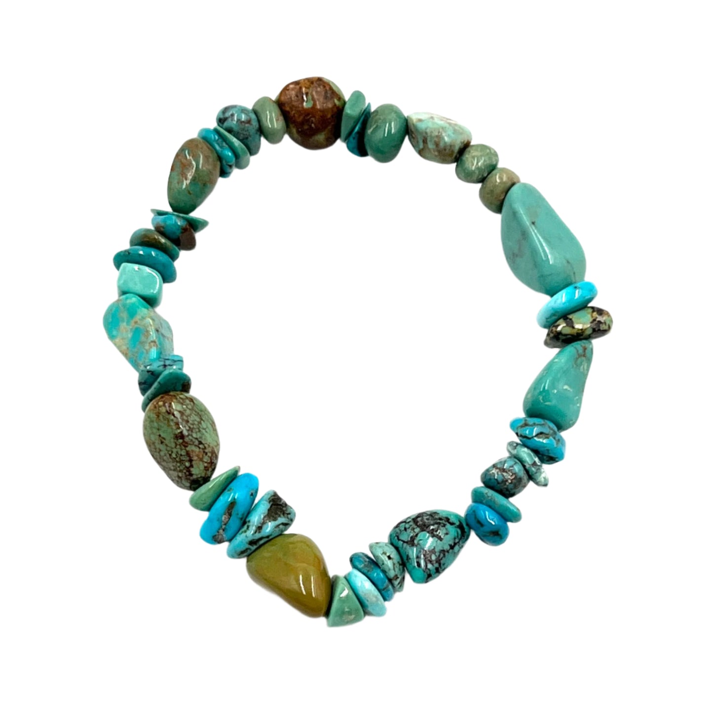 Natural Turquoise Stretchy Bracelets