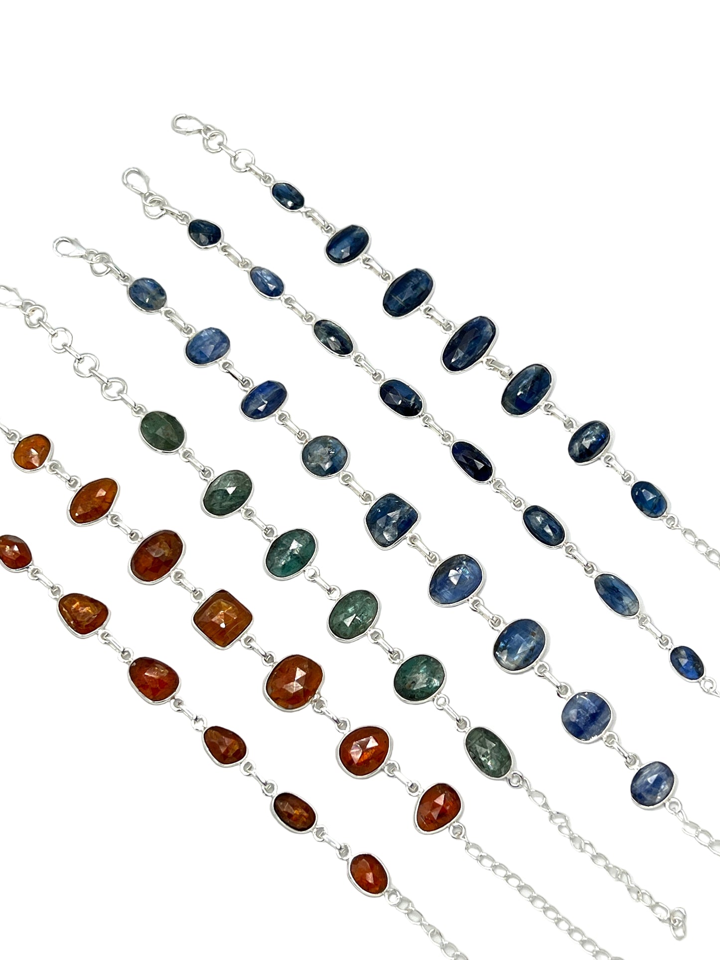 Silver Kyanite Bracelets