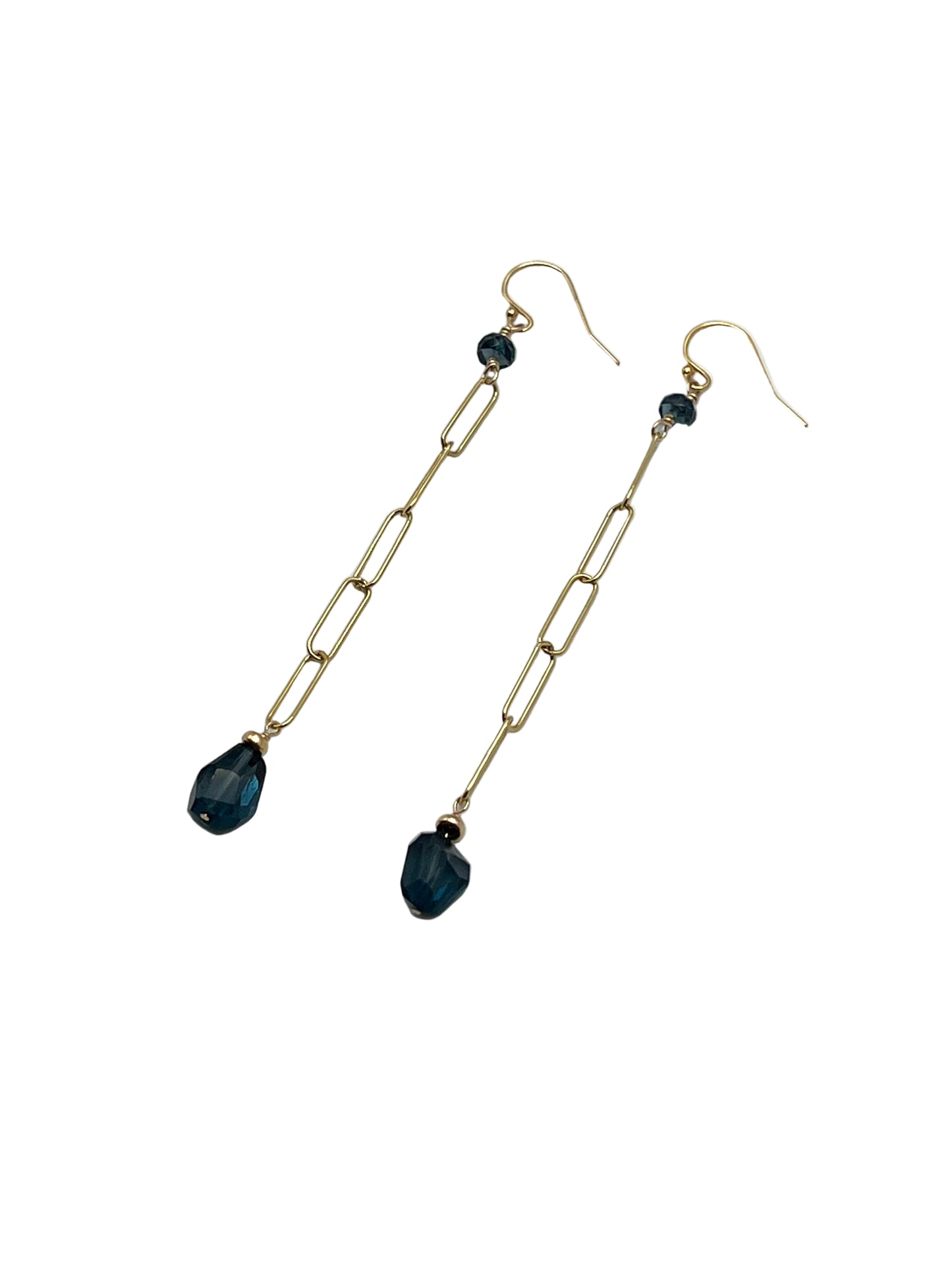 London Blue Topaz Gold Filled Earrings