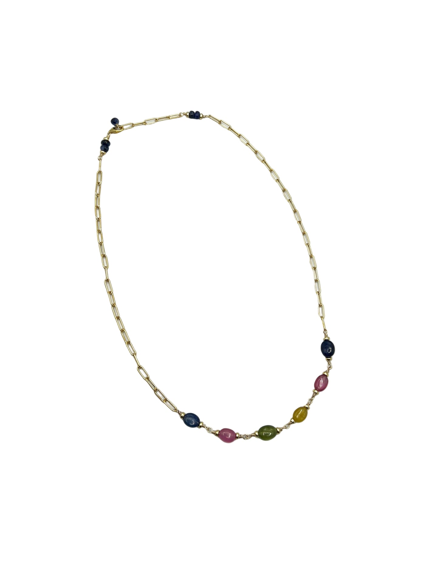 Sapphire Gold Filled Necklaces