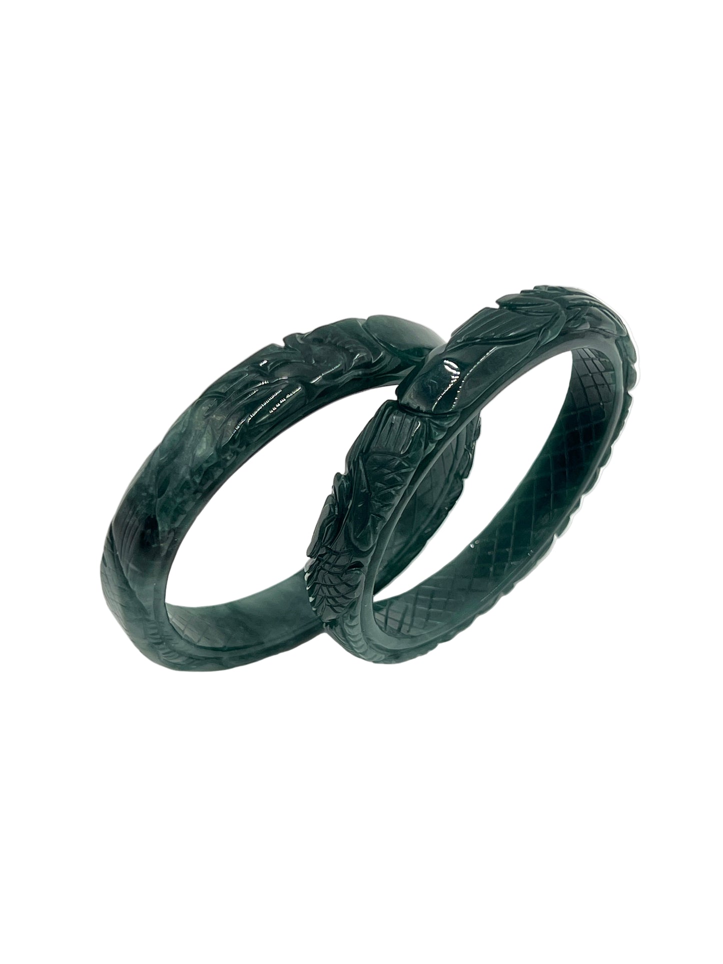 Jade Dragon Bangle Bracelets