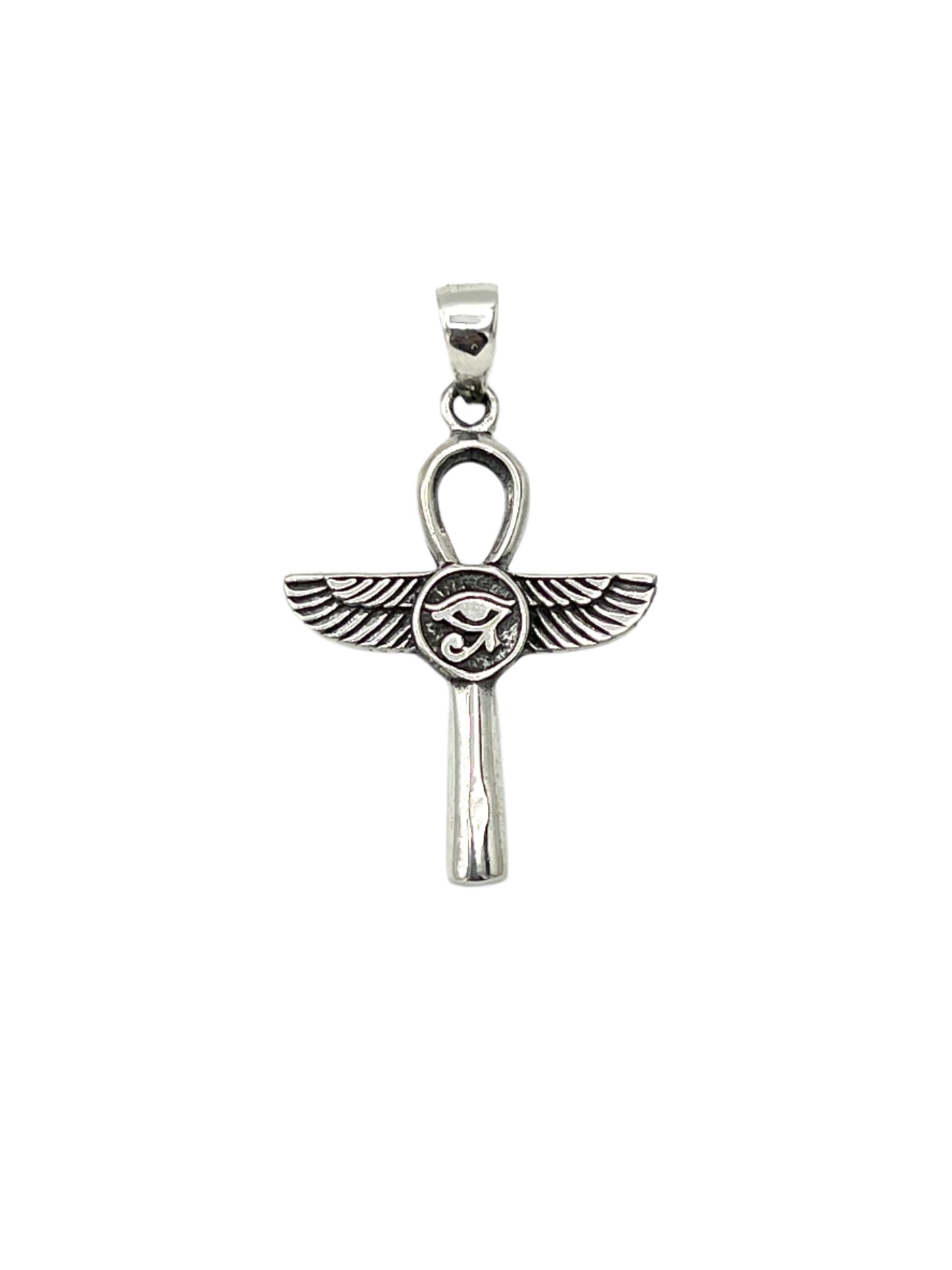 Silver Eye of Horus Ankh Pendants