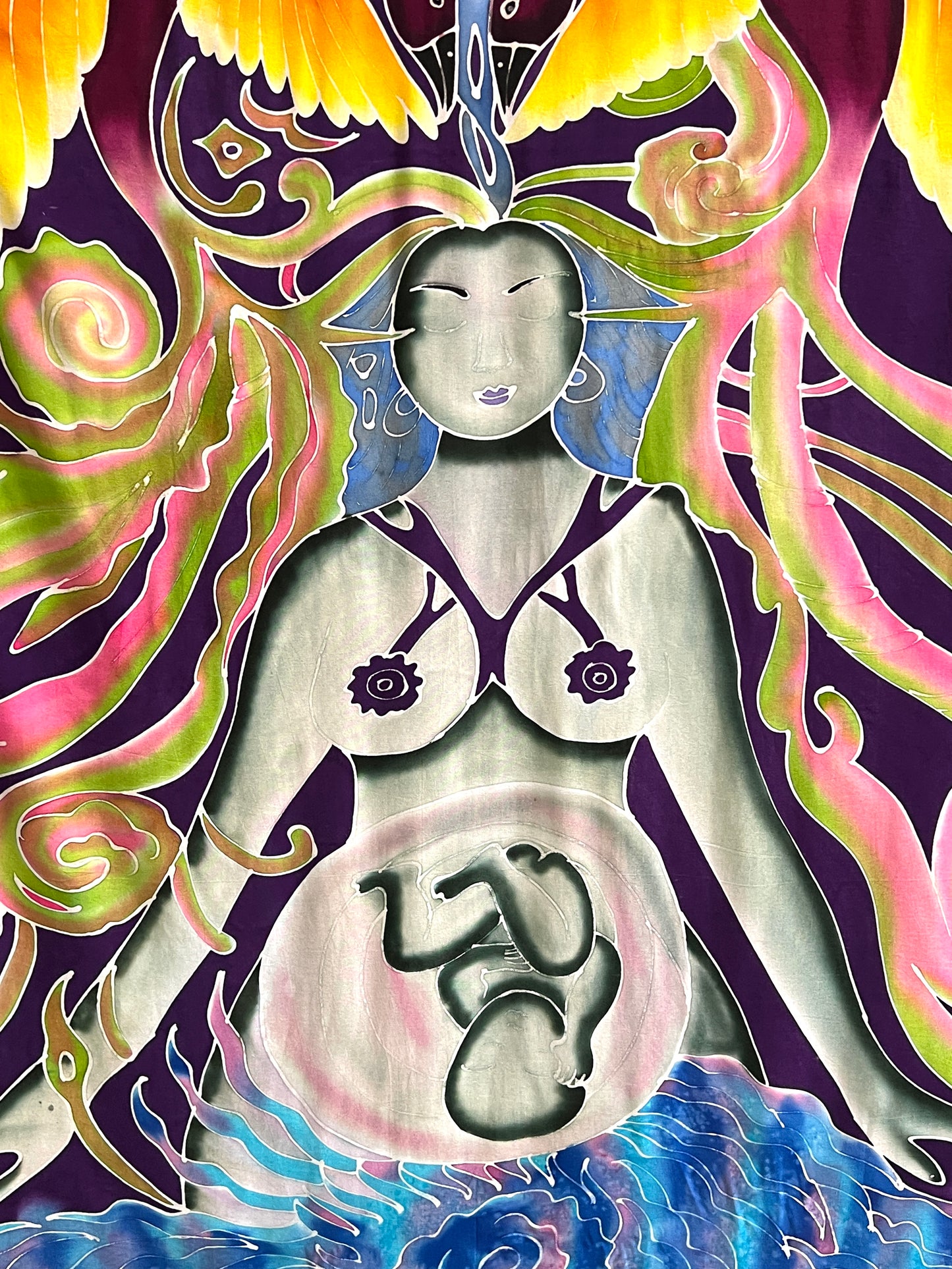 Hand Batiked Pregnant Goddess Sarongs