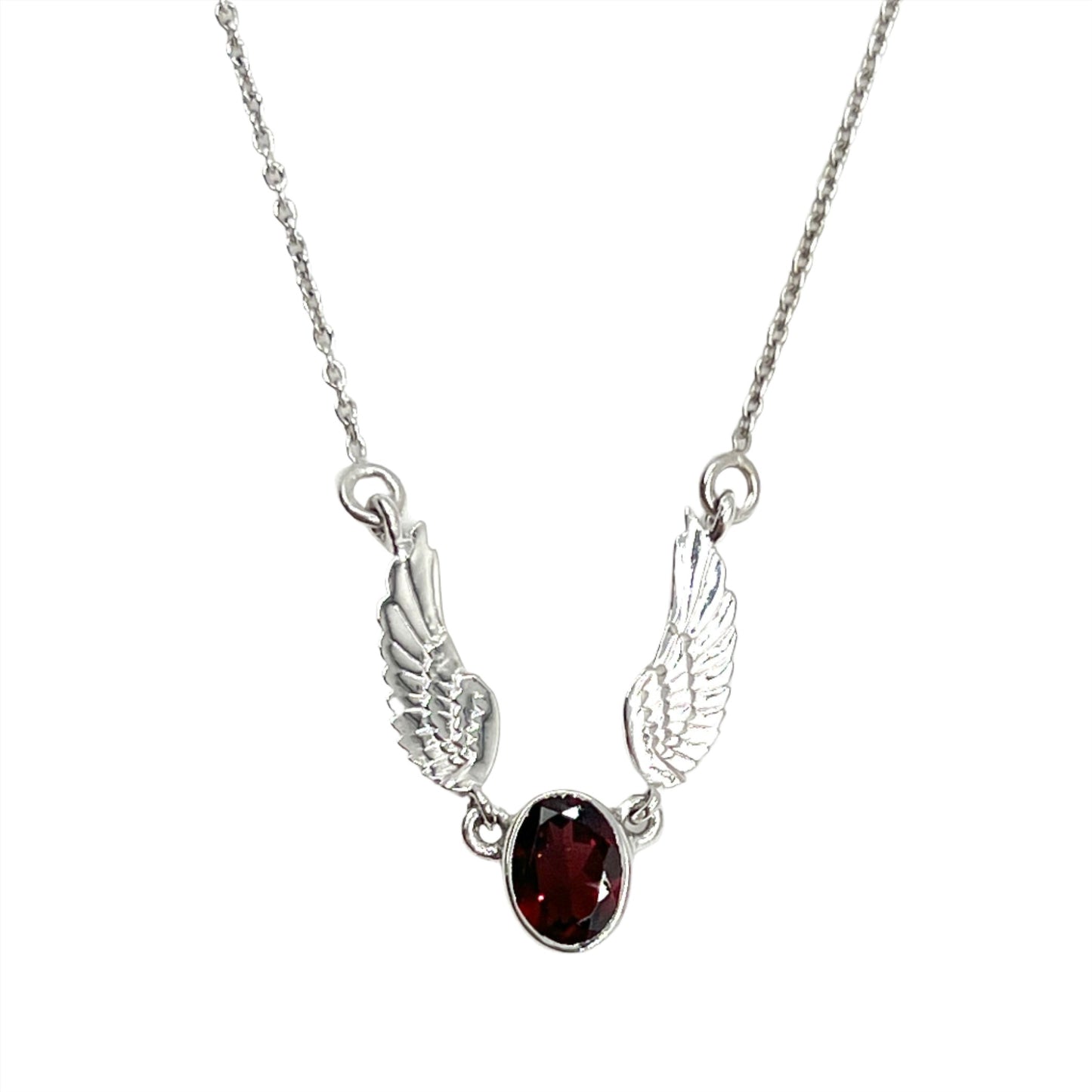 Sterling Silver Gemstone Winged Necklaces