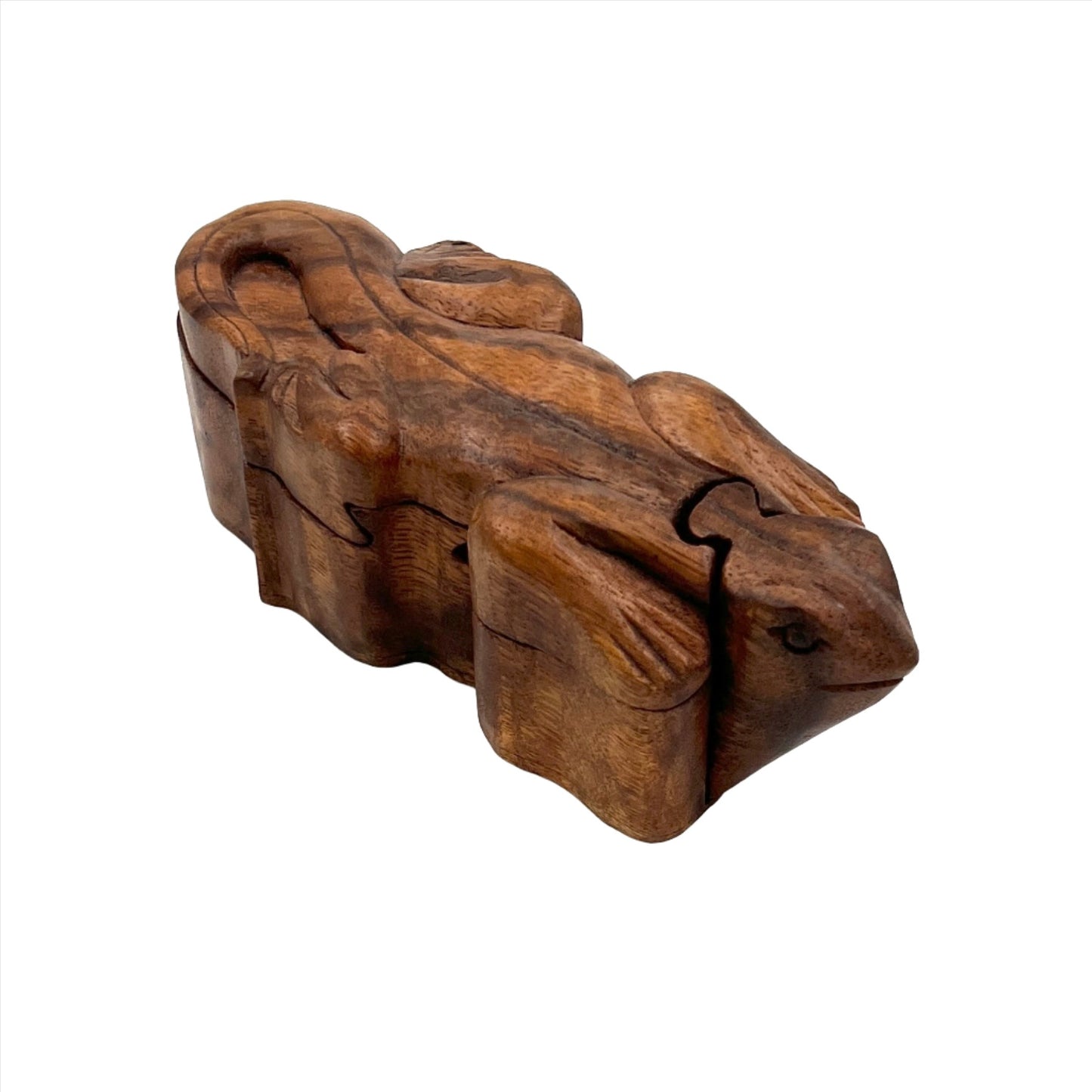 Wooden Lizard Puzzle Box