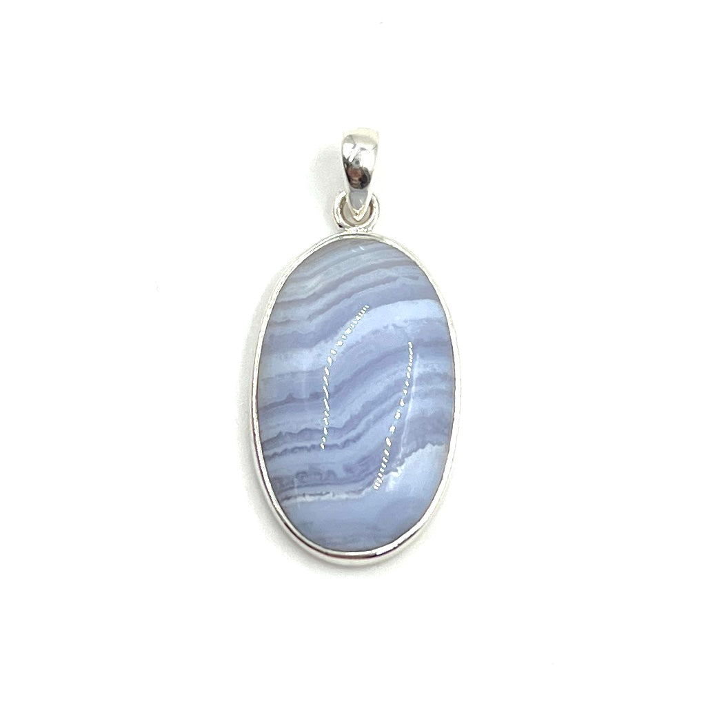 Blue Lace Agate Pendants