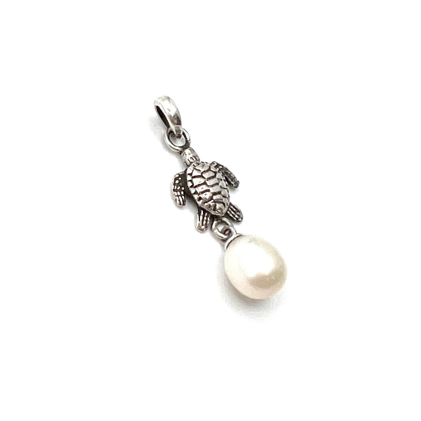 Sterling Silver Pearl Seaturtle Pendant