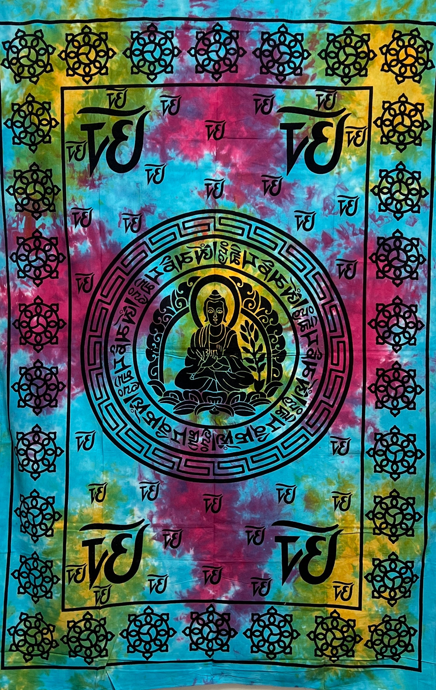 Tibetan Om Buddha Tapestry | 5 Colors