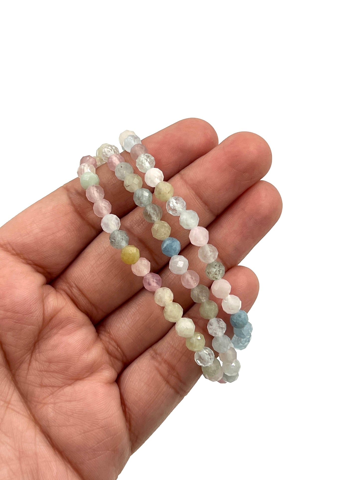 Faceted Mixed Beryl Beaded Bracelet
