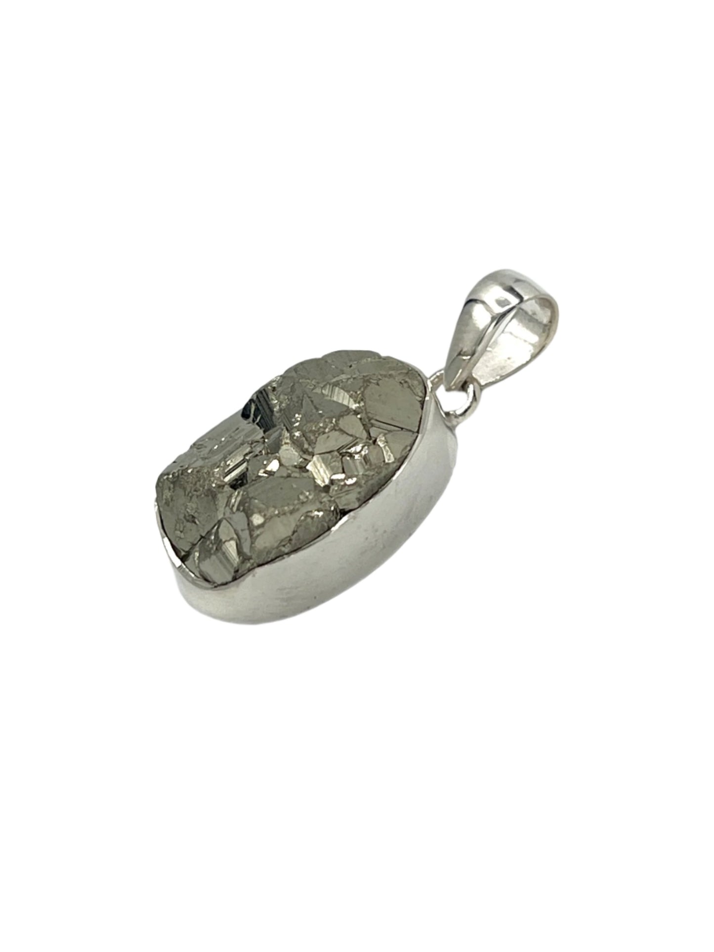 Sterling Silver Pyrite Pendants