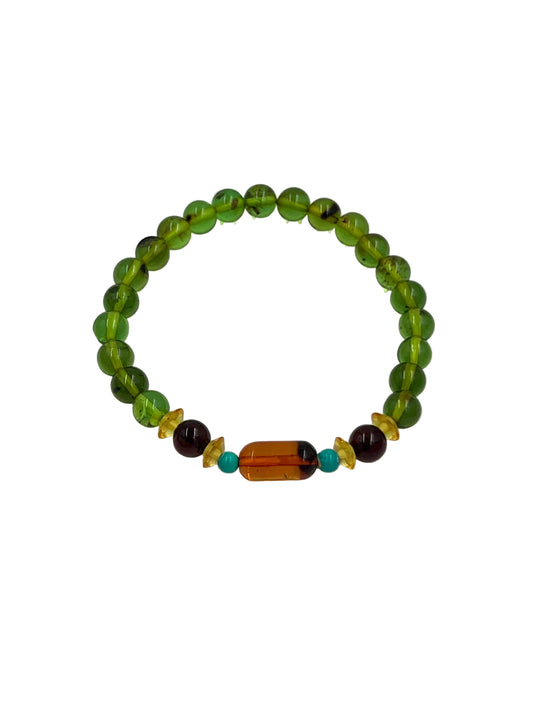 Multi Amber Beaded Bracelets