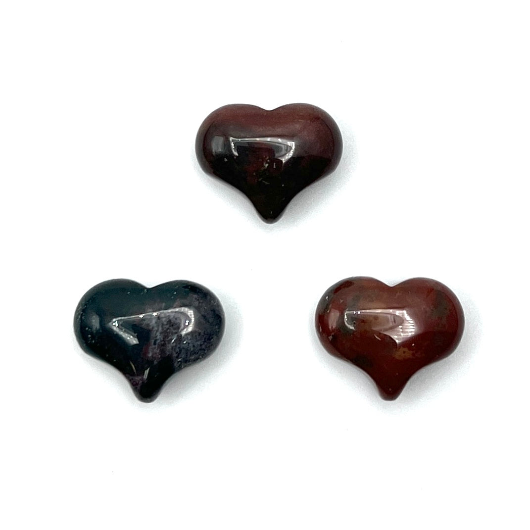 Bloodstone Puffy Hearts