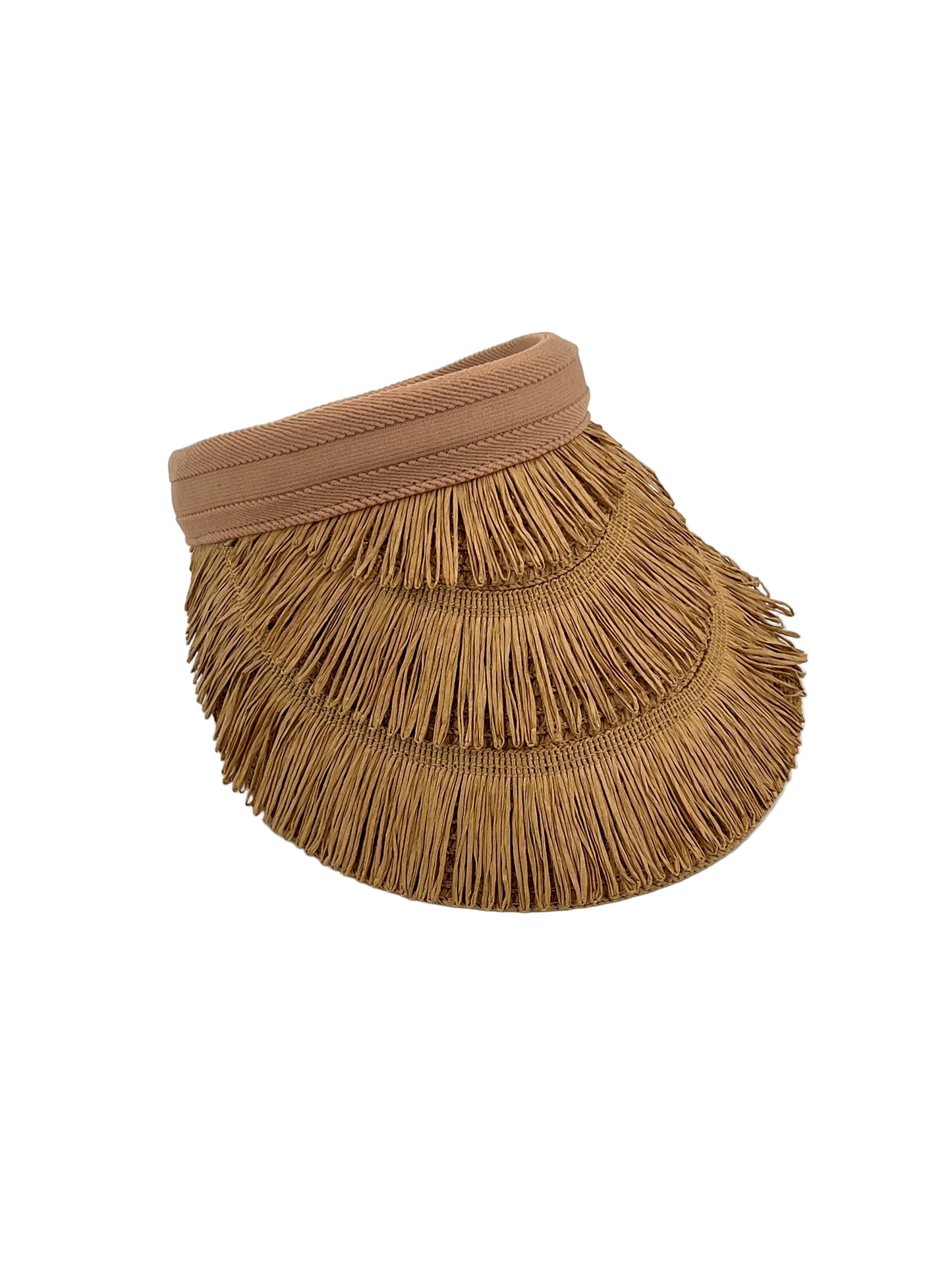 Woven Straw Visor Hat