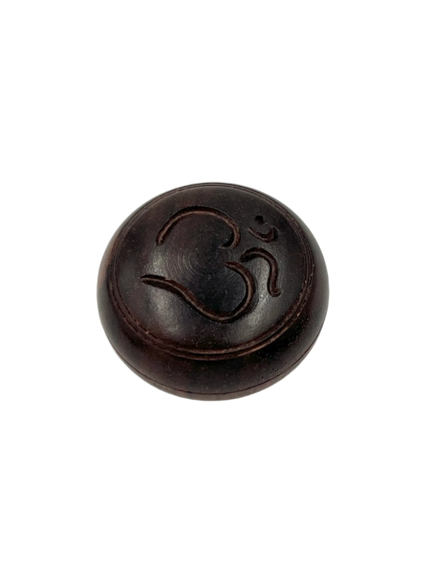 Wood Carved Screw top box med