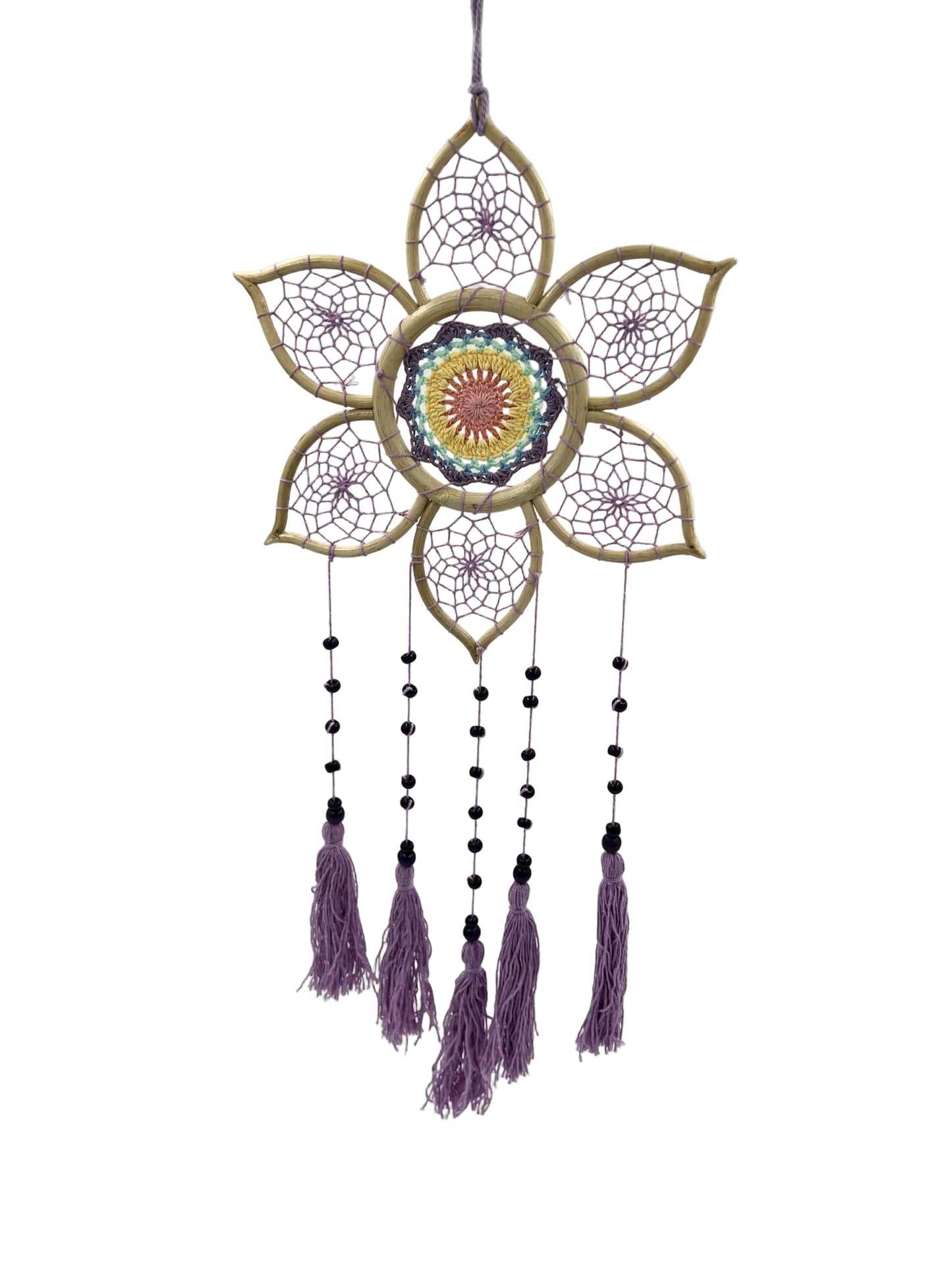 Purple Lotus Dream Catcher