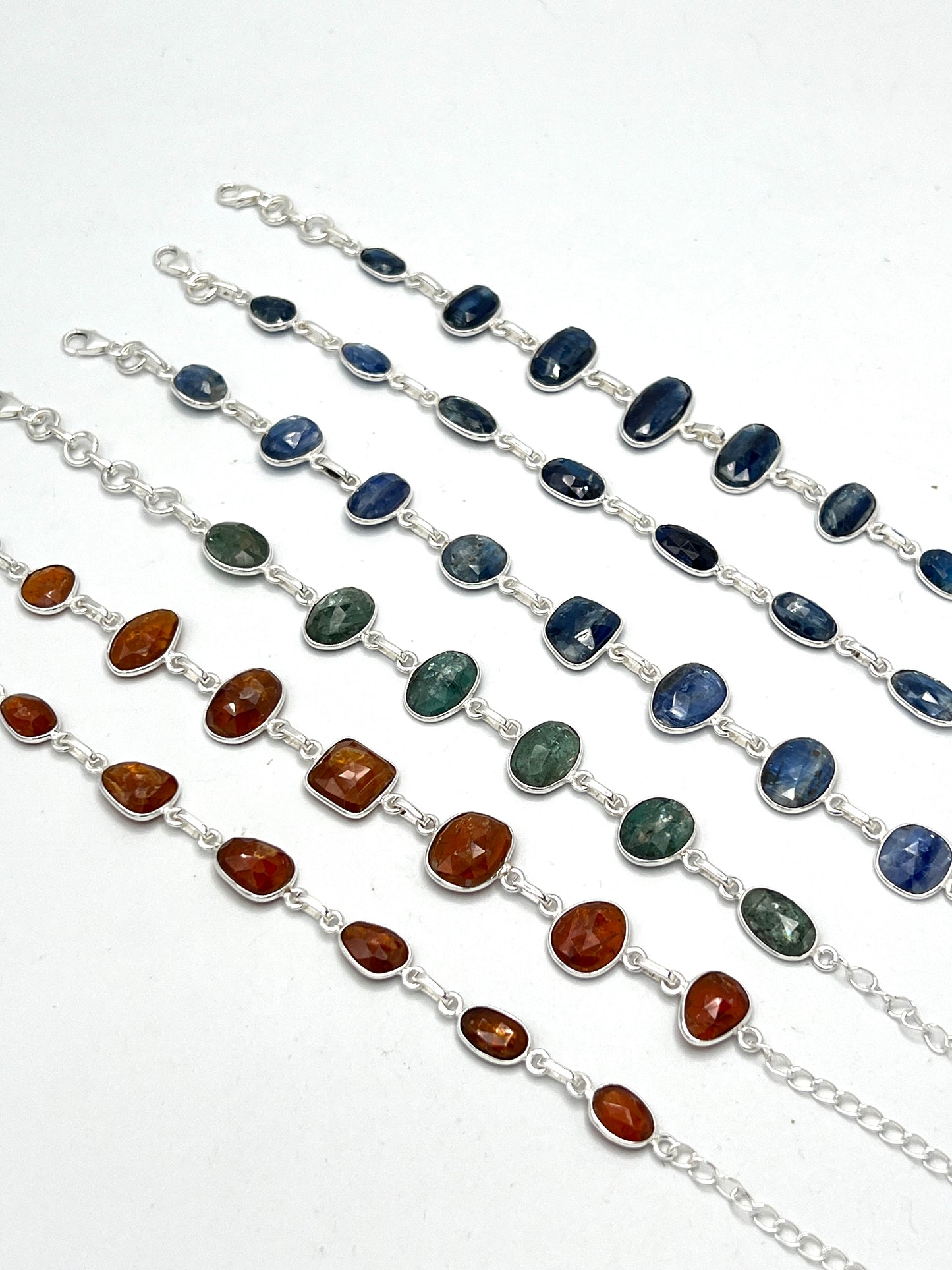 Silver Kyanite Bracelets