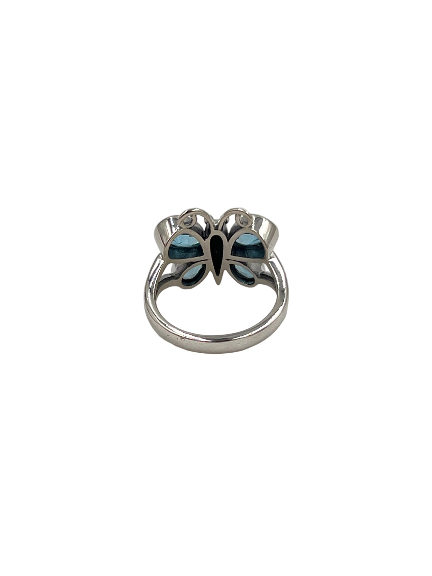 Butterfly Sky Blue Topaz Ring