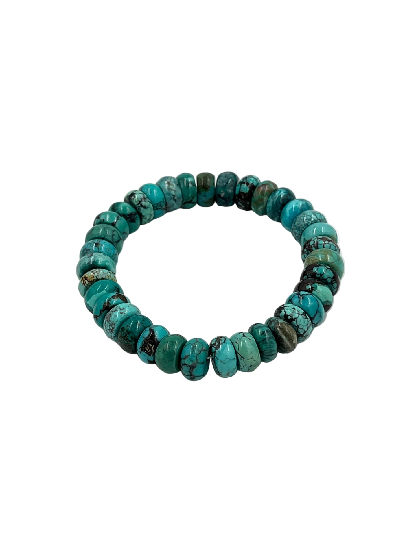 Turquoise Rondelle Beaded Bracelets