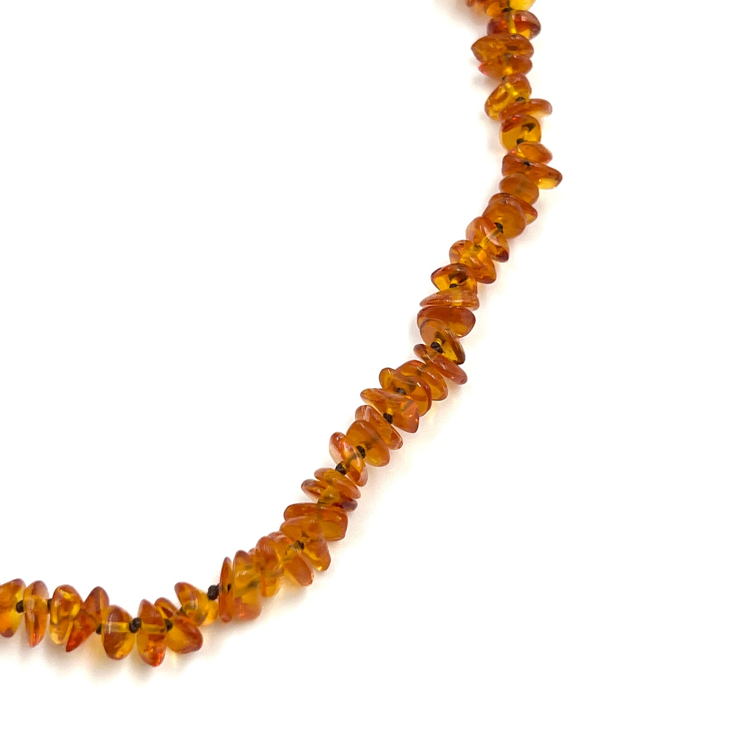 Hand Knotted Amber Baby Teething Necklaces Honey Chip