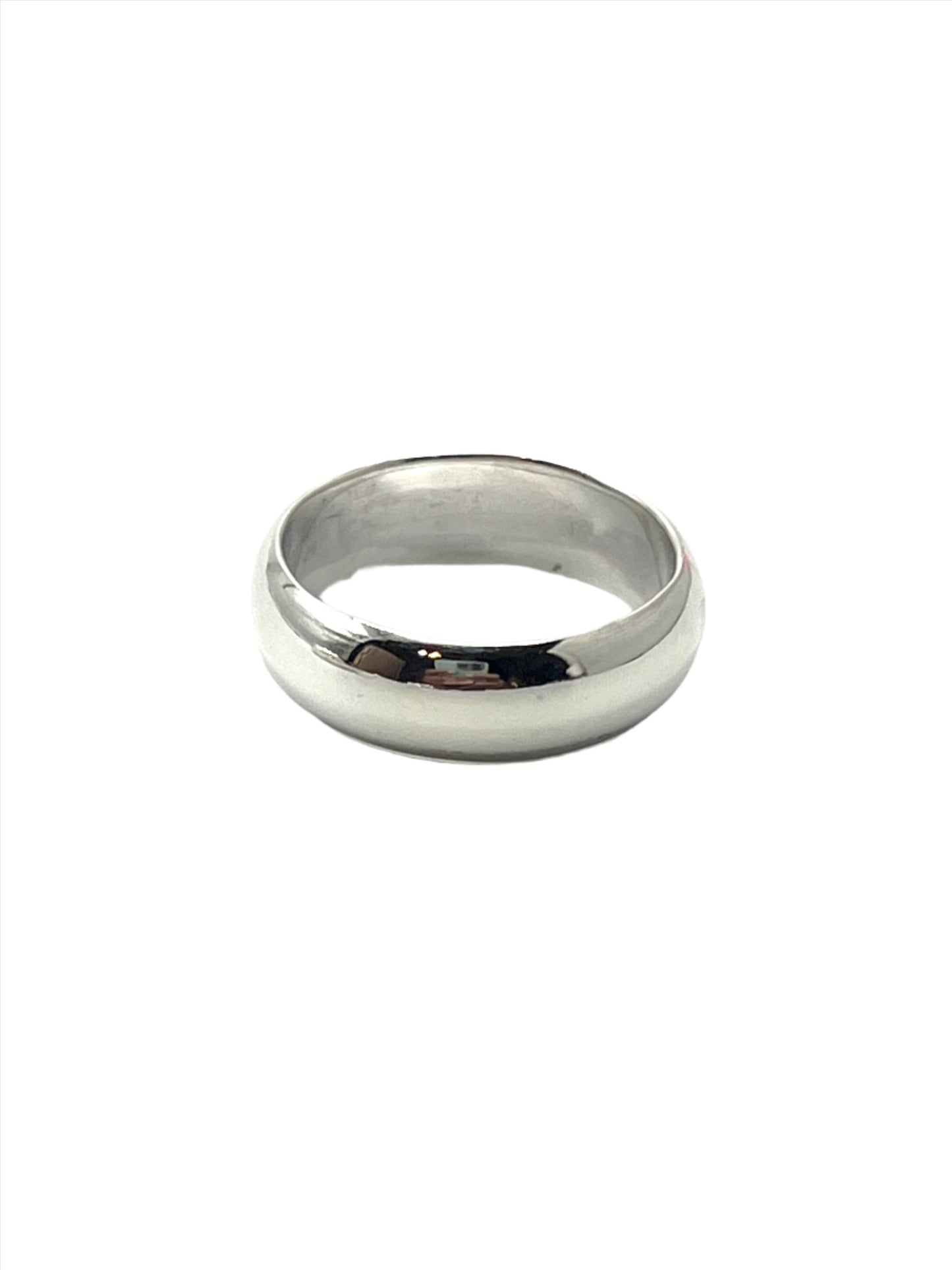 Sterling Silver Plain Wide Band Ring