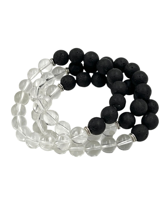 Clear Quartz Stretchy Bracelets