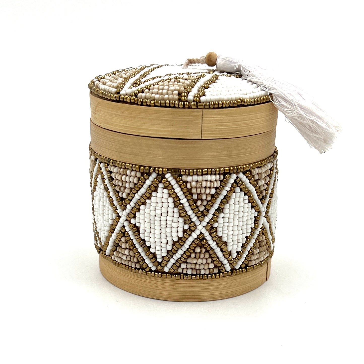 Bali Beaded Circle Boxes