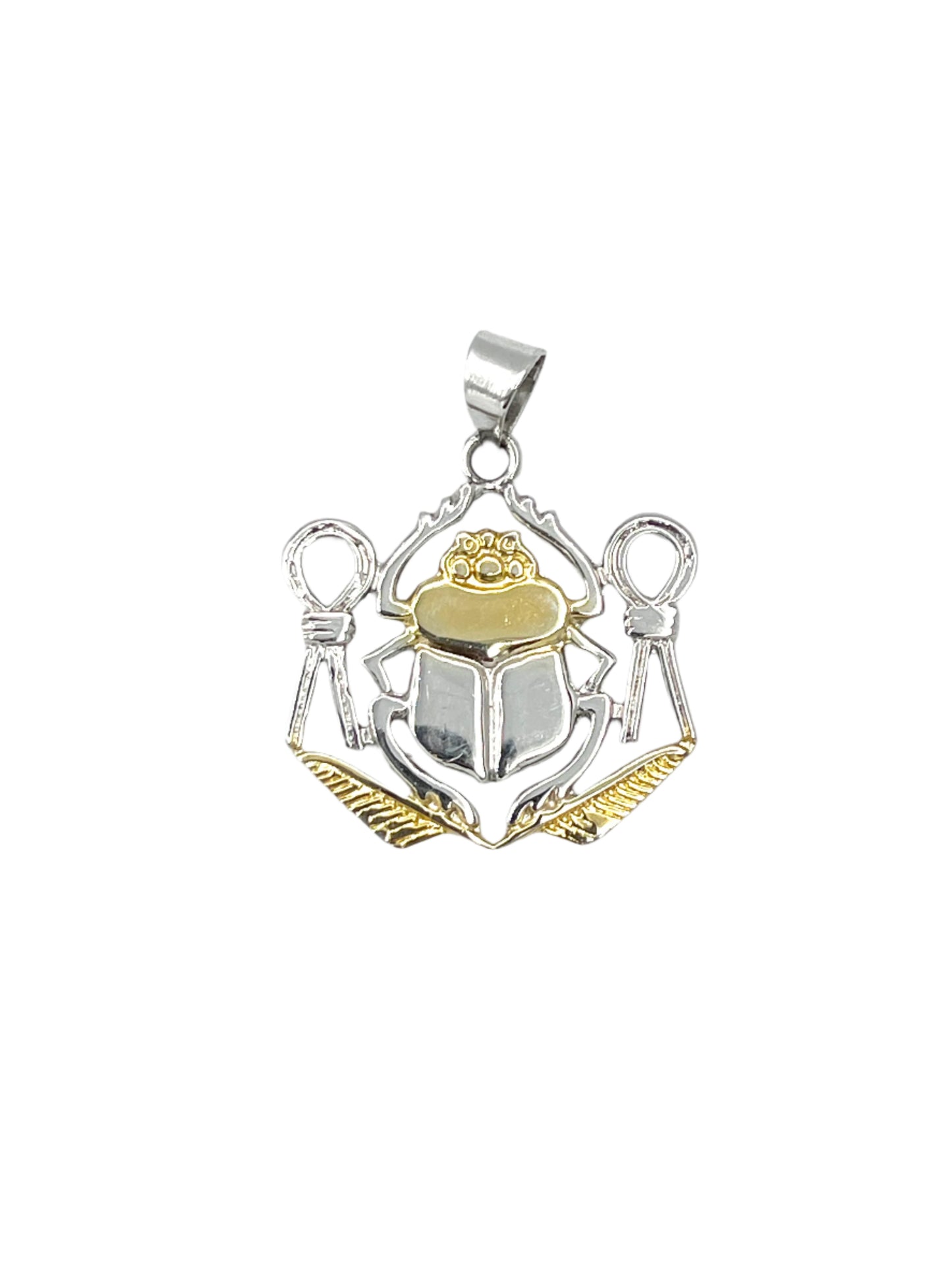 Silver Scarab Pendants