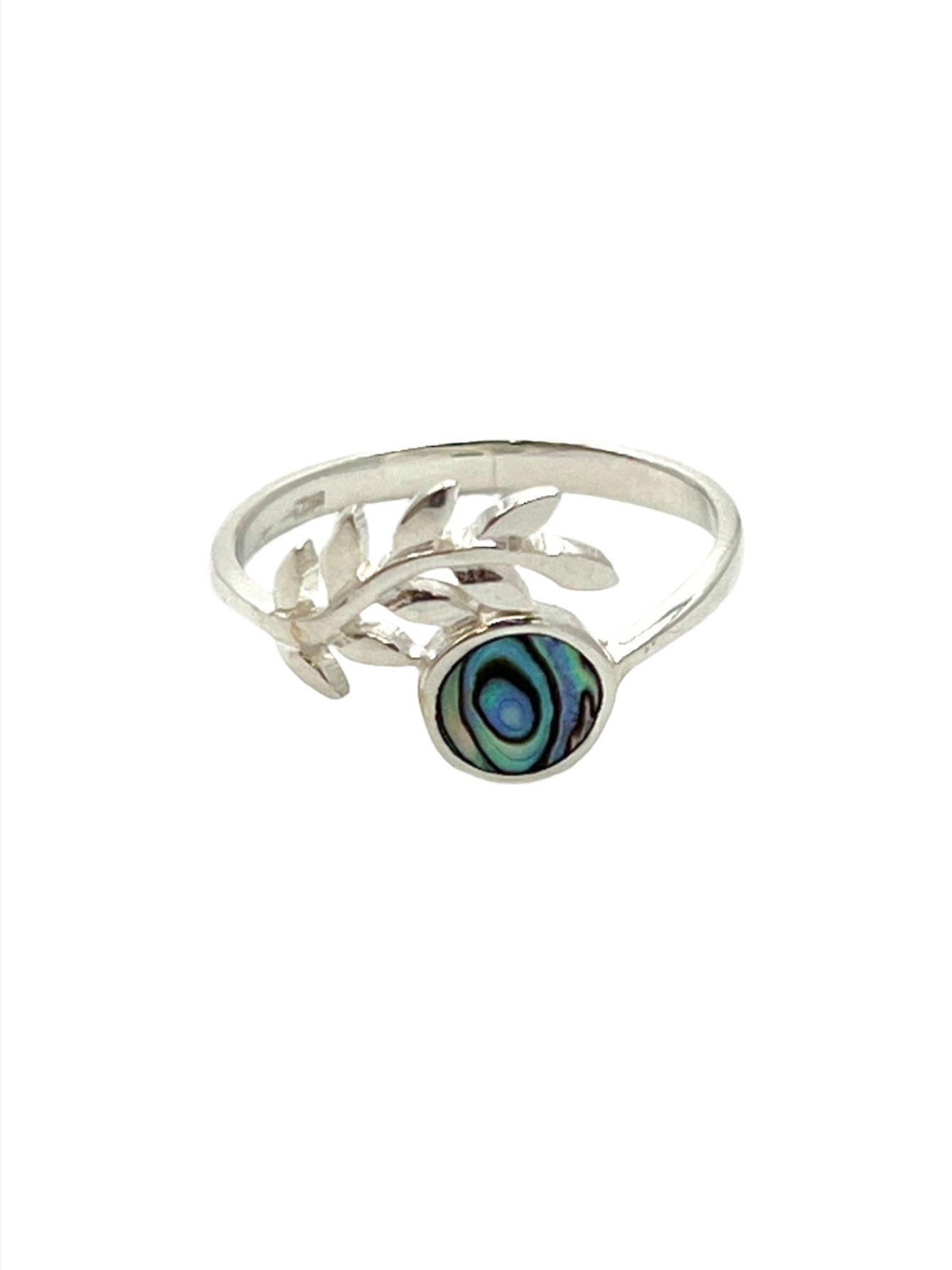 Sterling Silver Abalone Vine Ring