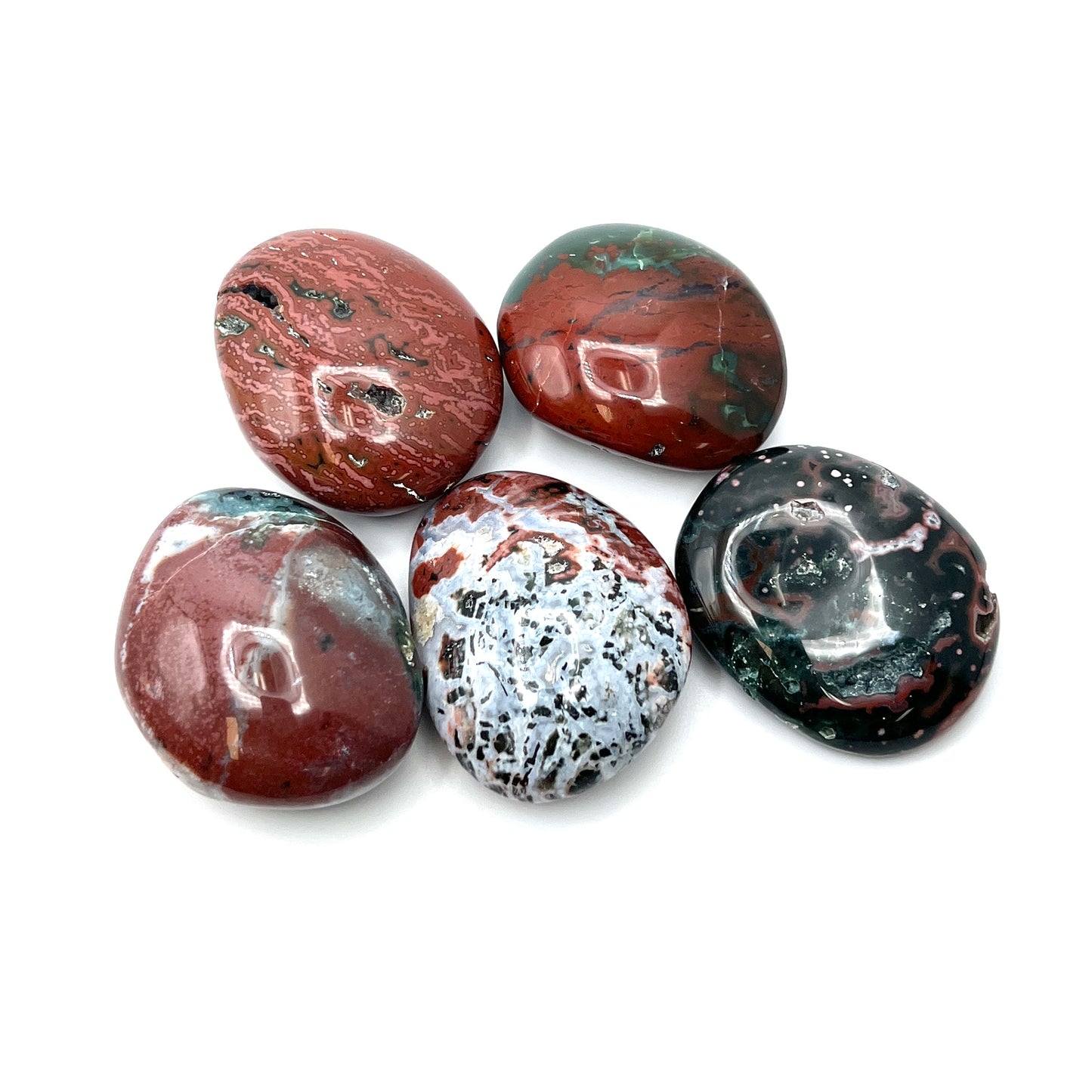Ocean Jasper Freeform Palm Stones