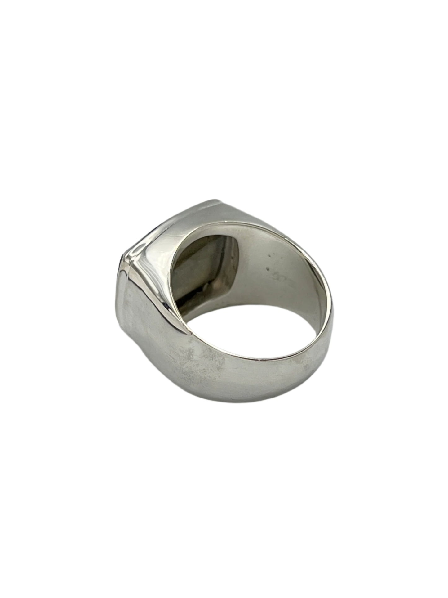 Sterling Silver Rectangle Gemstone Rings