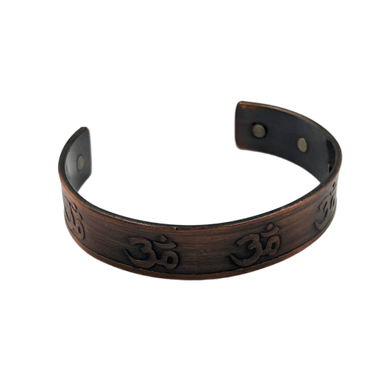 Om Copper Magnetic Bracelet