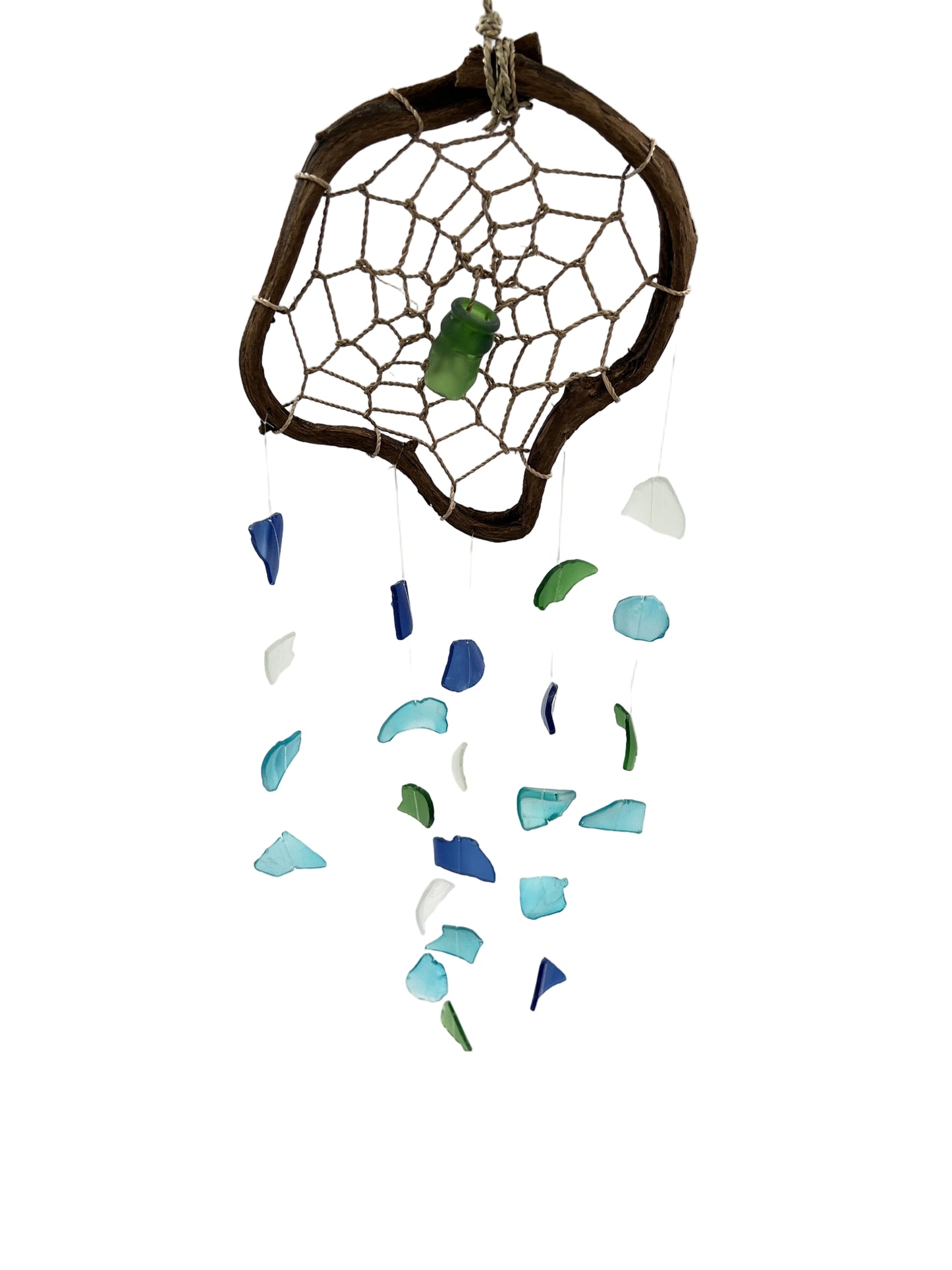 Glass Dream Catcher Wind Chime