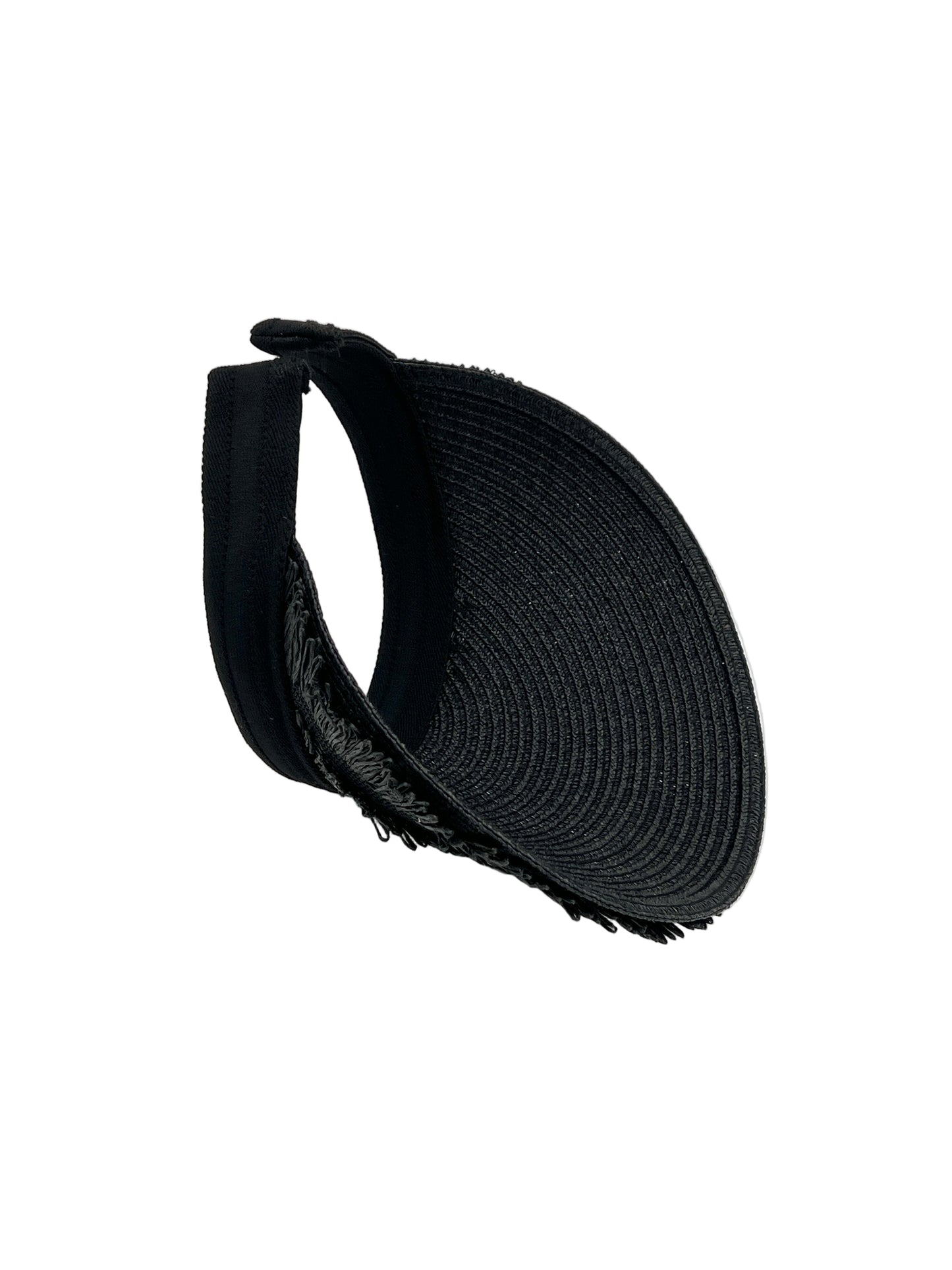 Woven Straw Visor Hat