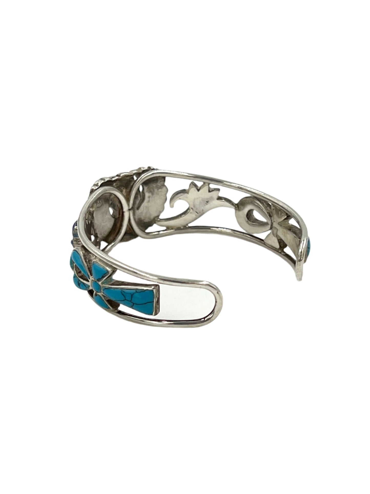Large Silver Flying Scarab Cuff