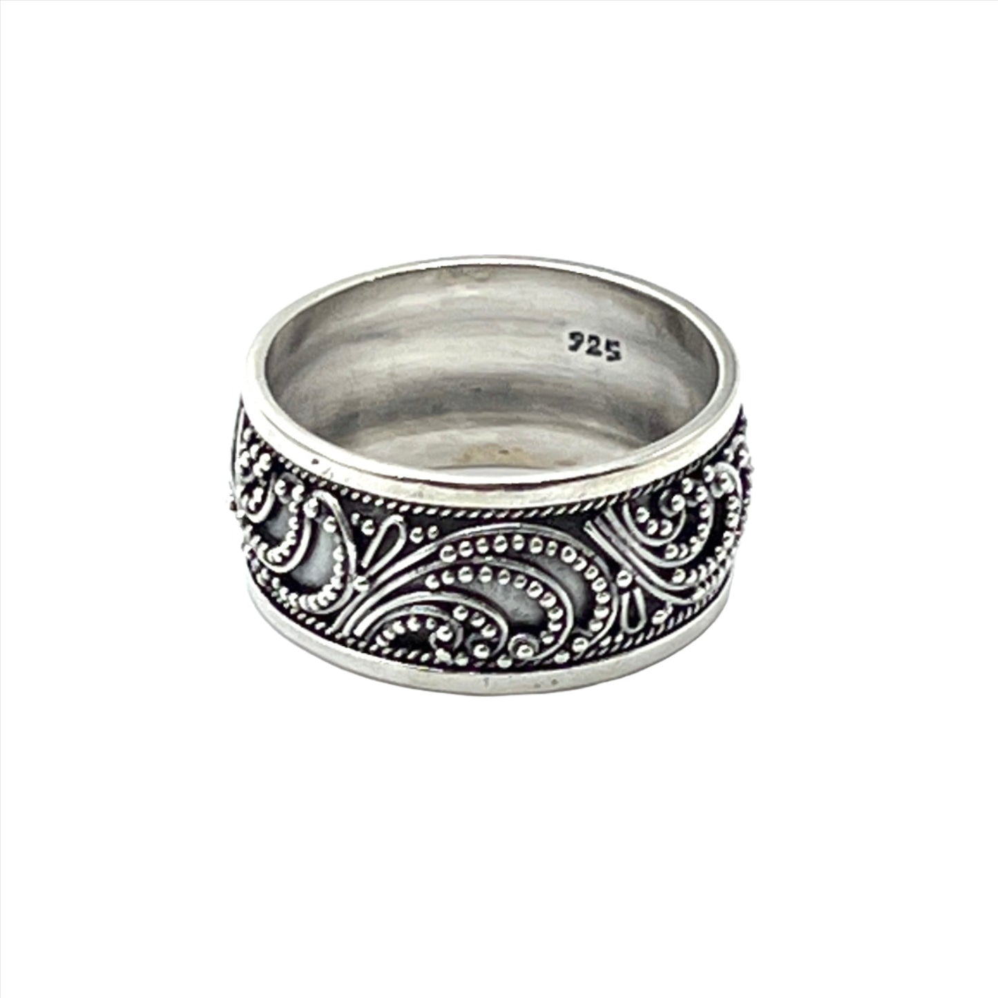 Sterling Silver Swirl Band Rings