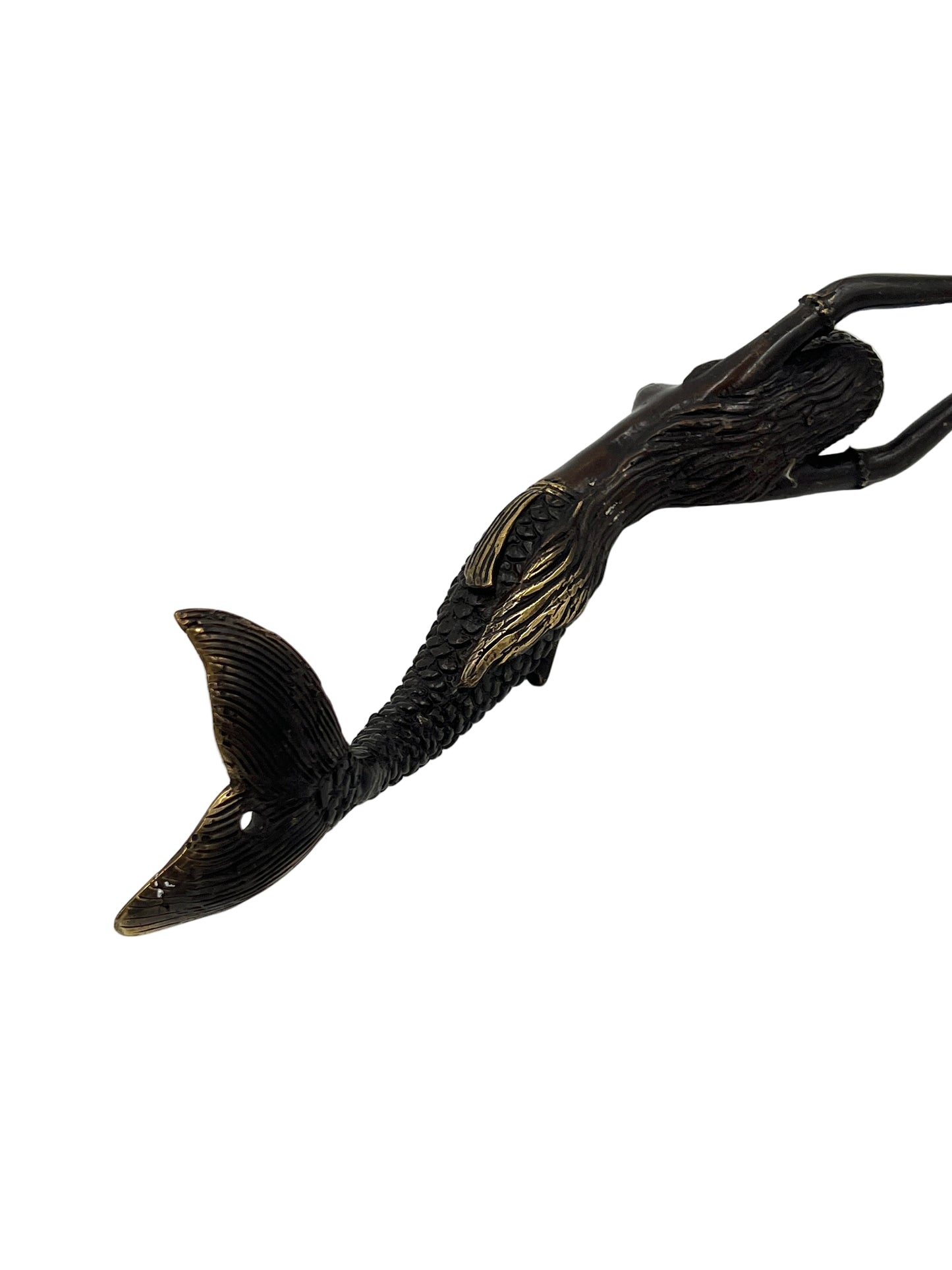 Oxidized Bronze Mermaid Door Handle