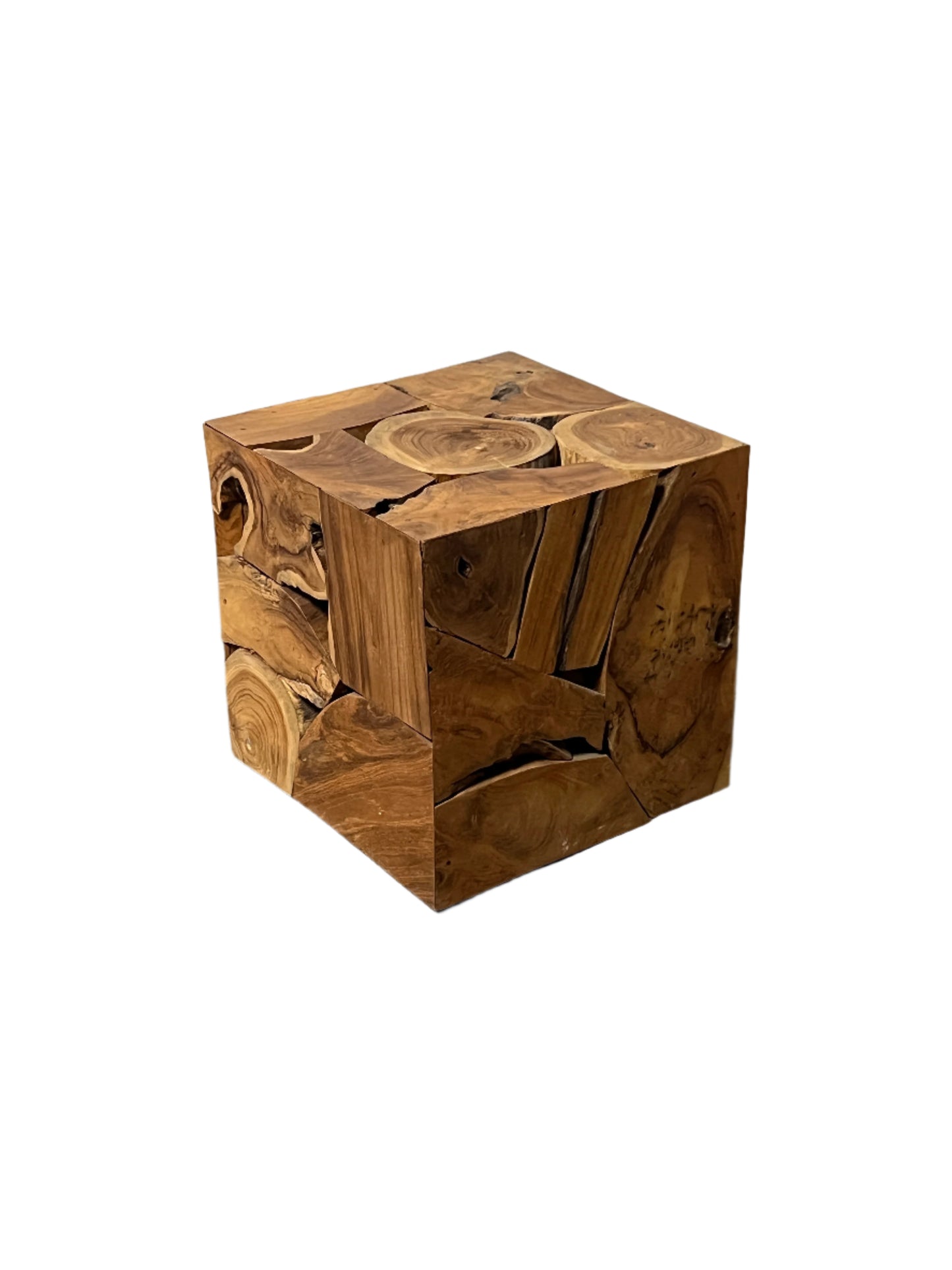 Teak Raw Accent Table