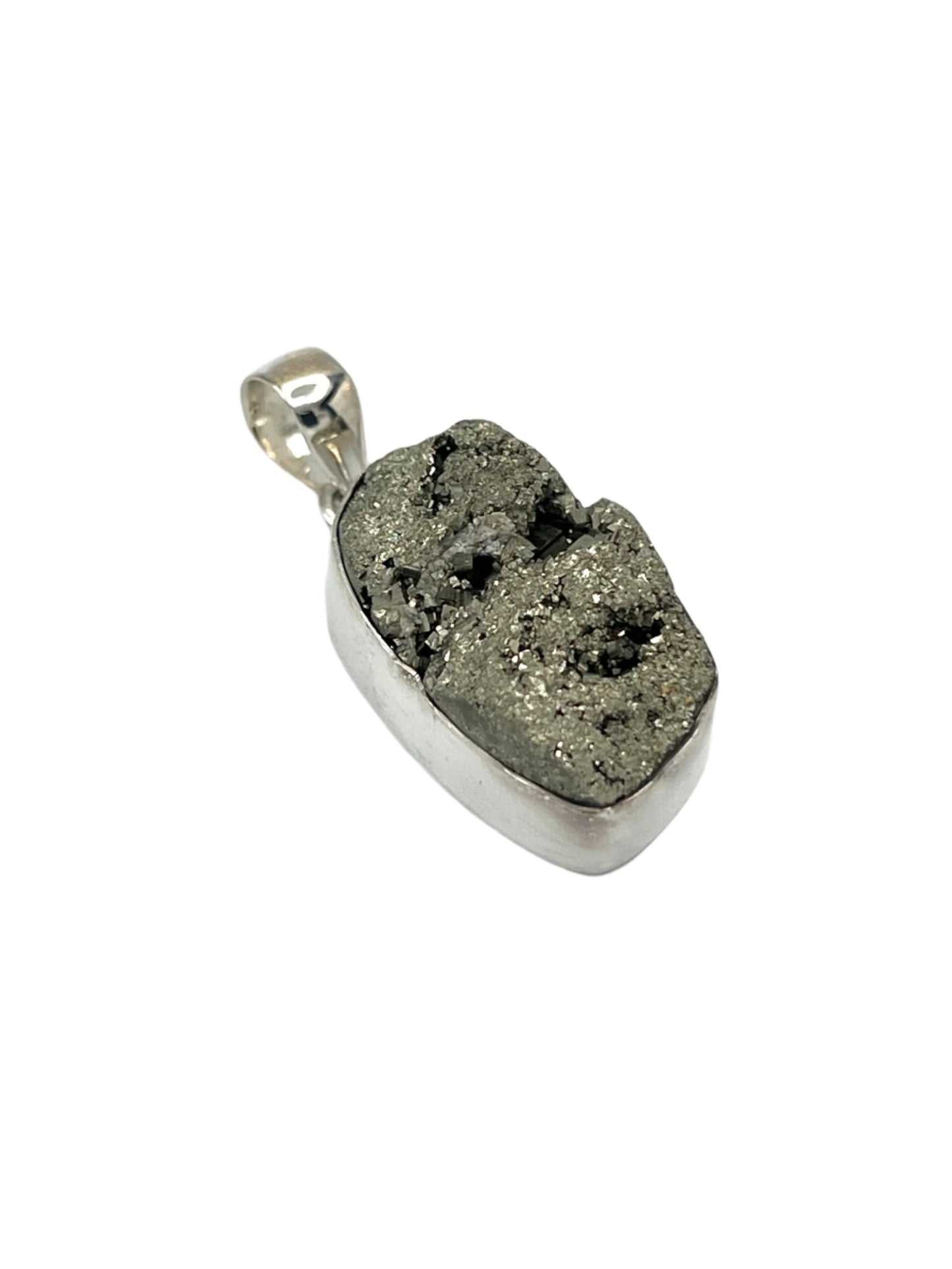 Sterling Silver Pyrite Pendants
