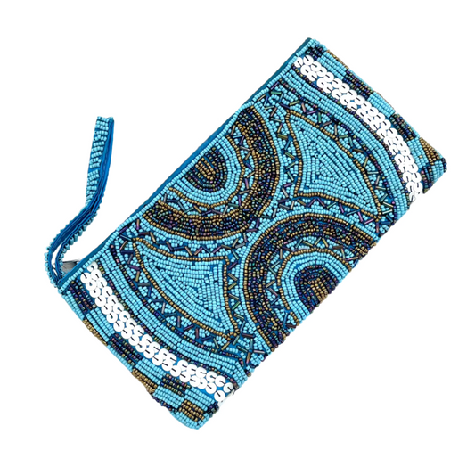 Bali Beaded Turquoise Purse