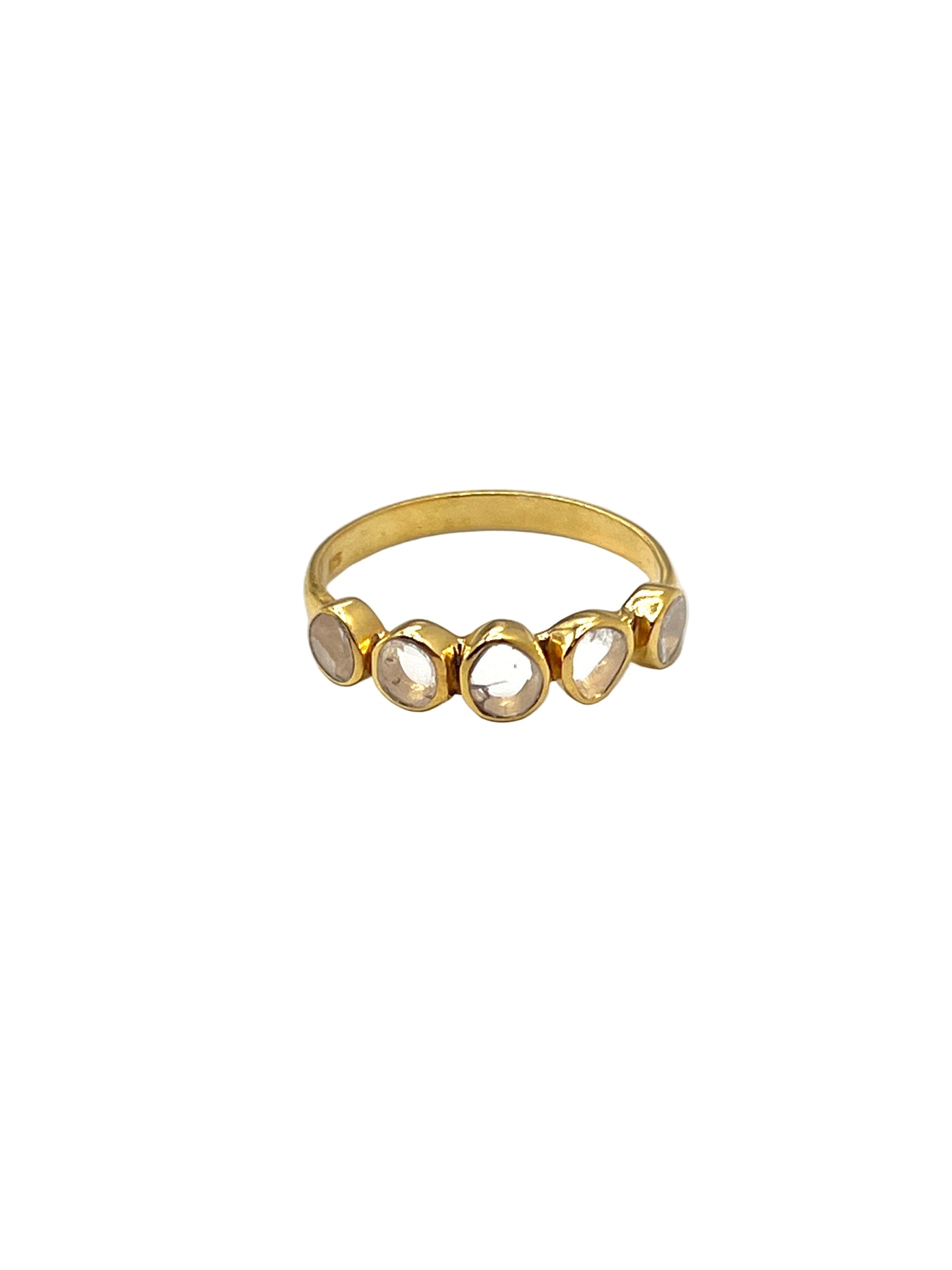 Polki 5 Diamond Ring
